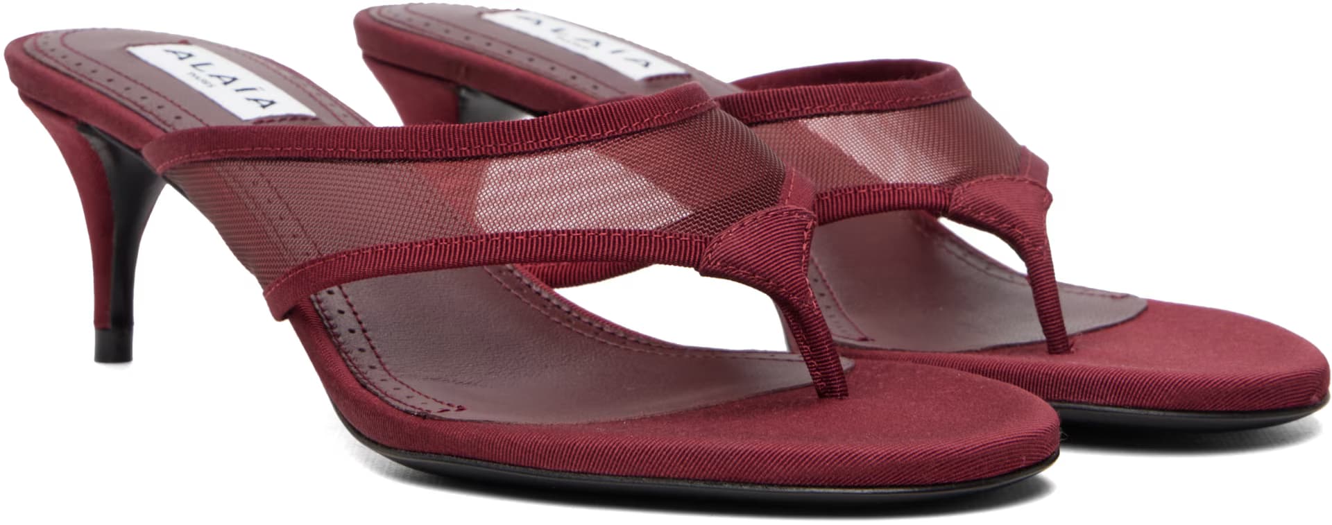 Burgundy Infra 55 Heeled Sandals 4