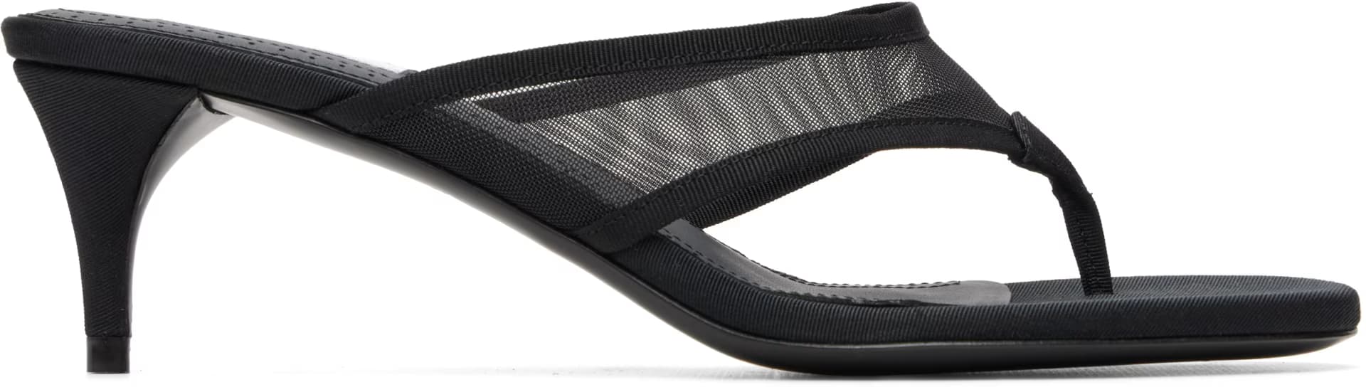 Black Infra 55 Heeled Sandals by ALAÏA