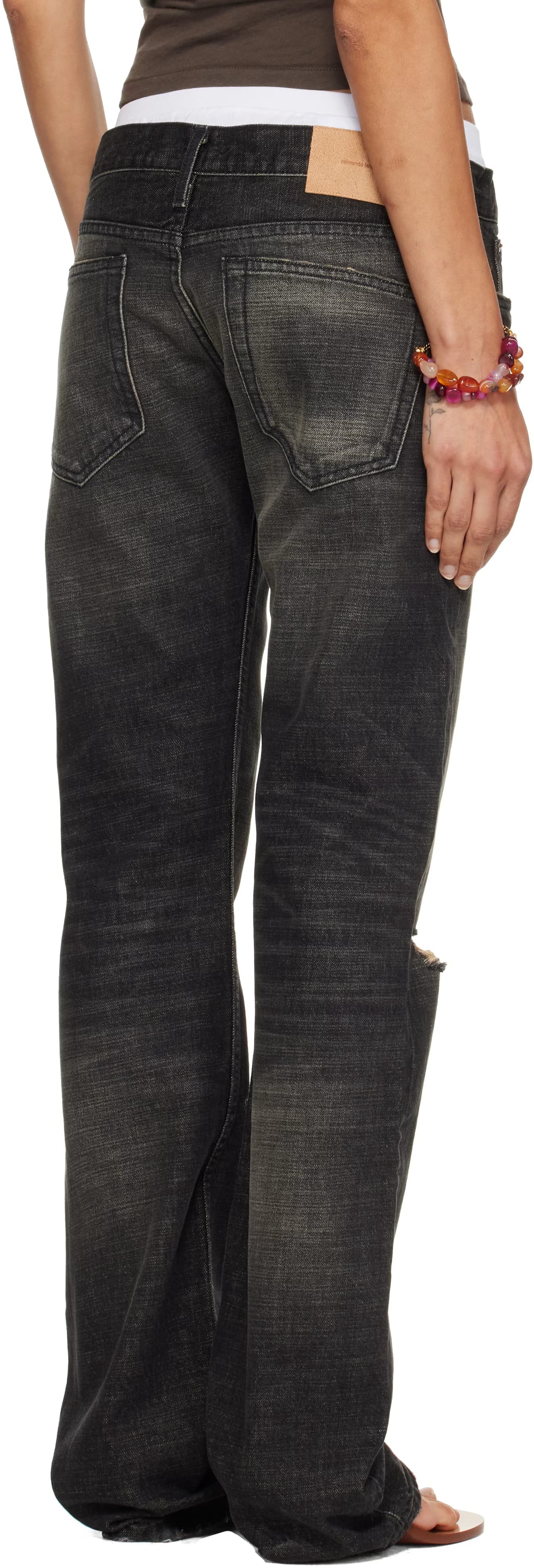 SSENSE Exclusive Black Slim Straight Jeans 3