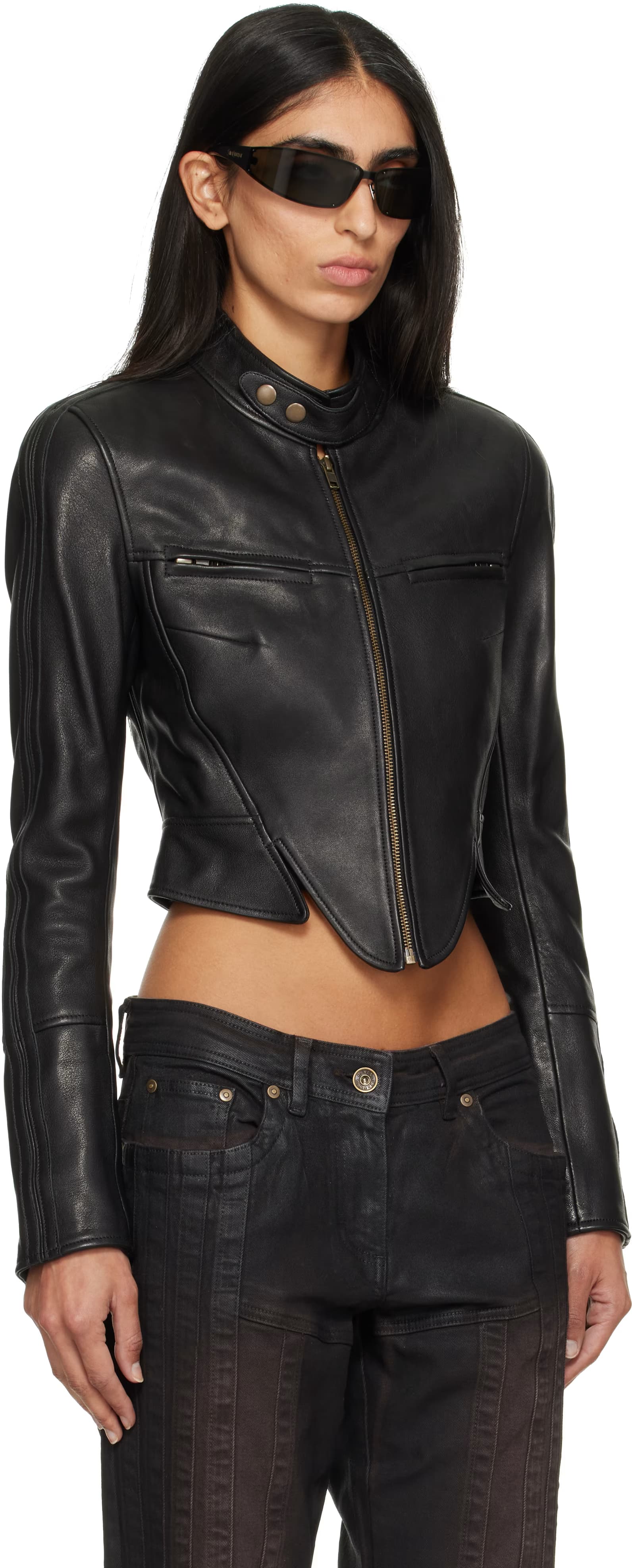 Black Claw Leather Jacket by KNWLS