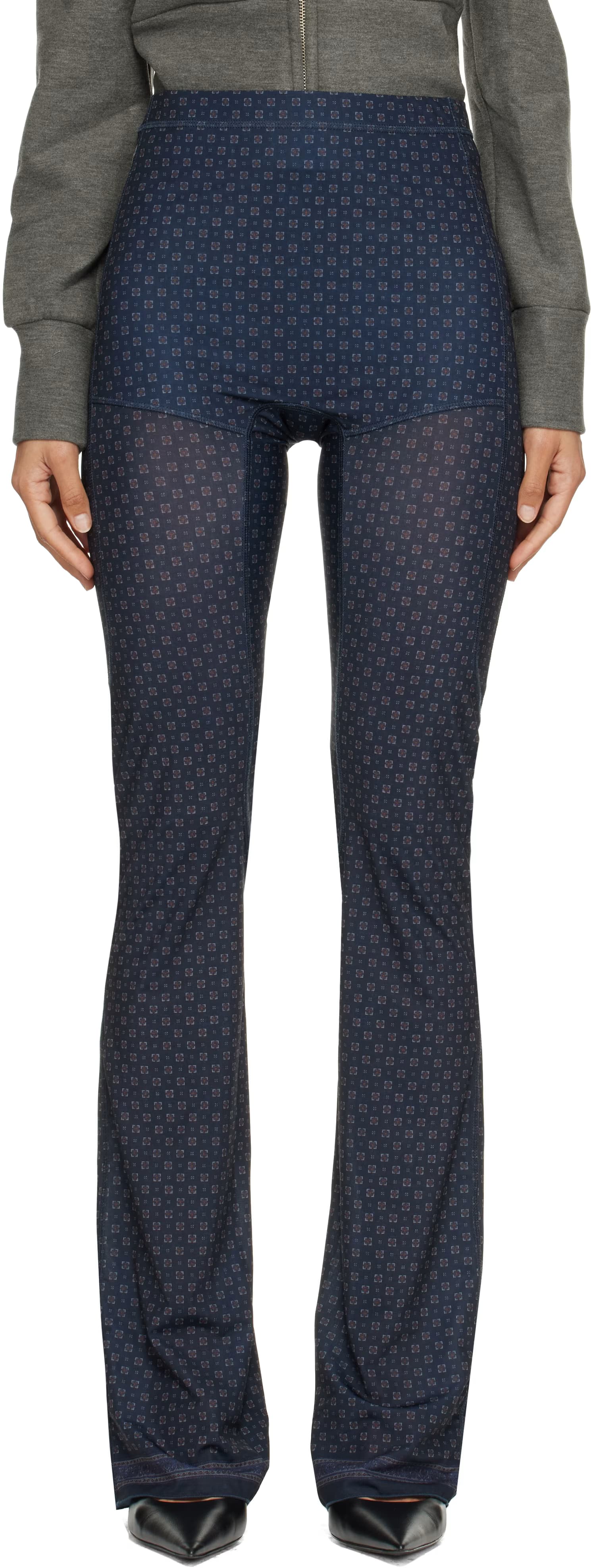 Navy Halcyon Leggings by KNWLS