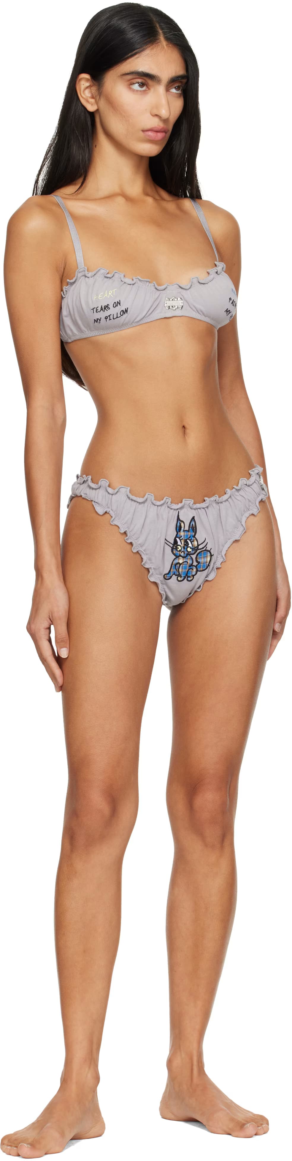 Gray 'FEELINGS' Heartbreak Briefs 4