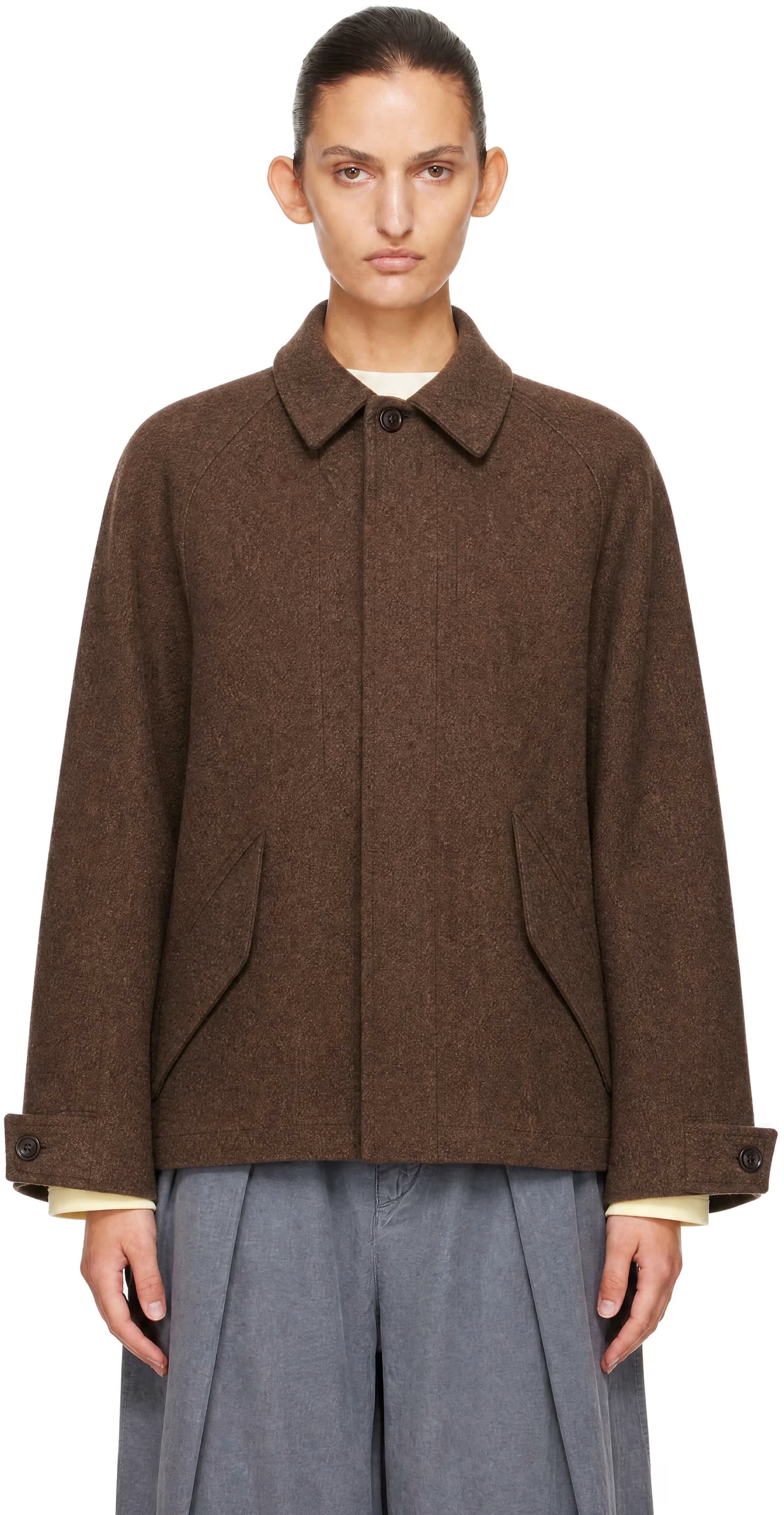 Brown Harrison Jacket by YMC