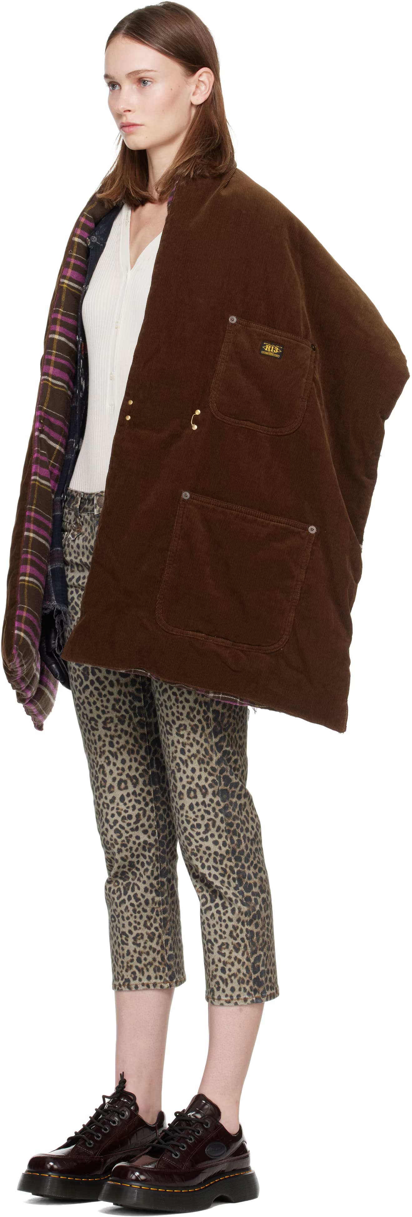 Brown Padded Utility Scarf 4