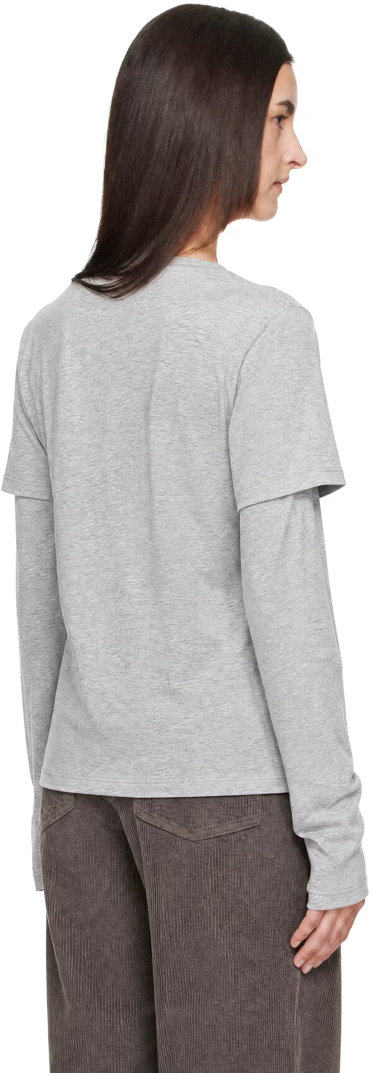 Gray 2Tee Long Sleeve T-Shirt 3