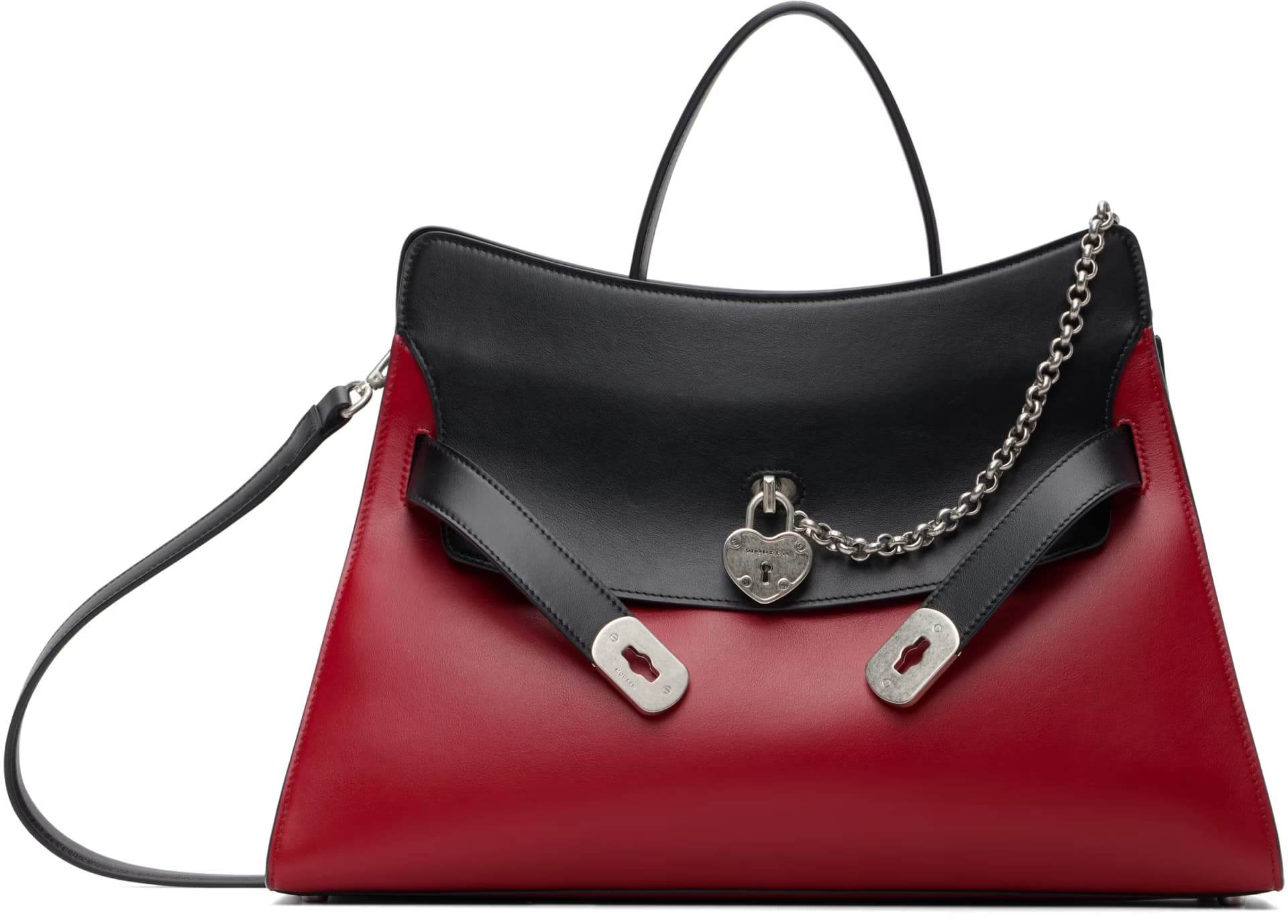 Red & Black Locke Bag by Alexander McQueen