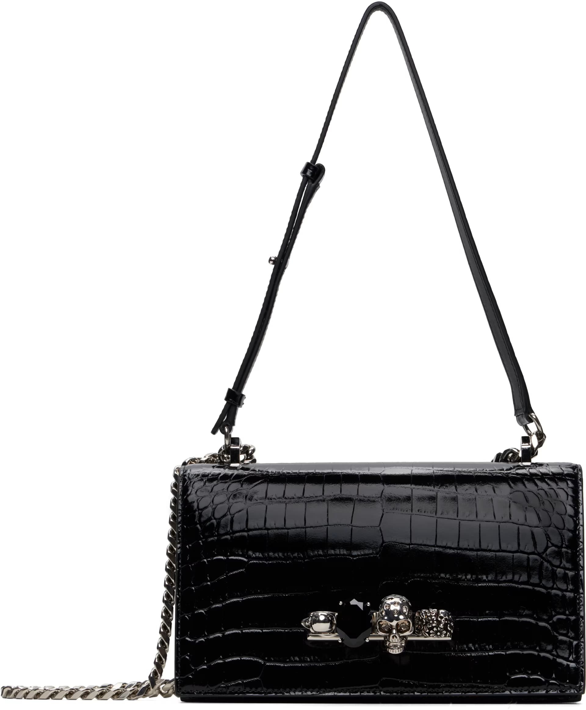 Black Jewelled Satchel by Alexander McQueen