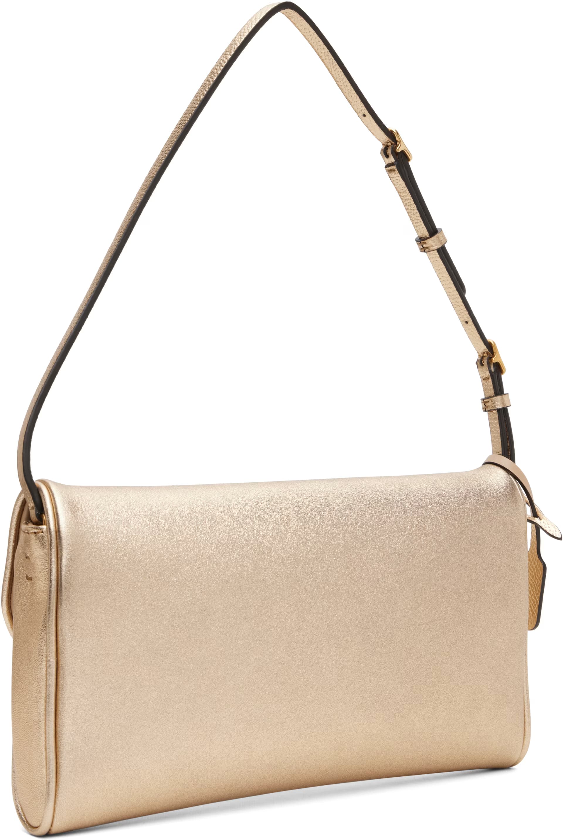 Gold DeVain Small Nappa Shoulder Bag 3