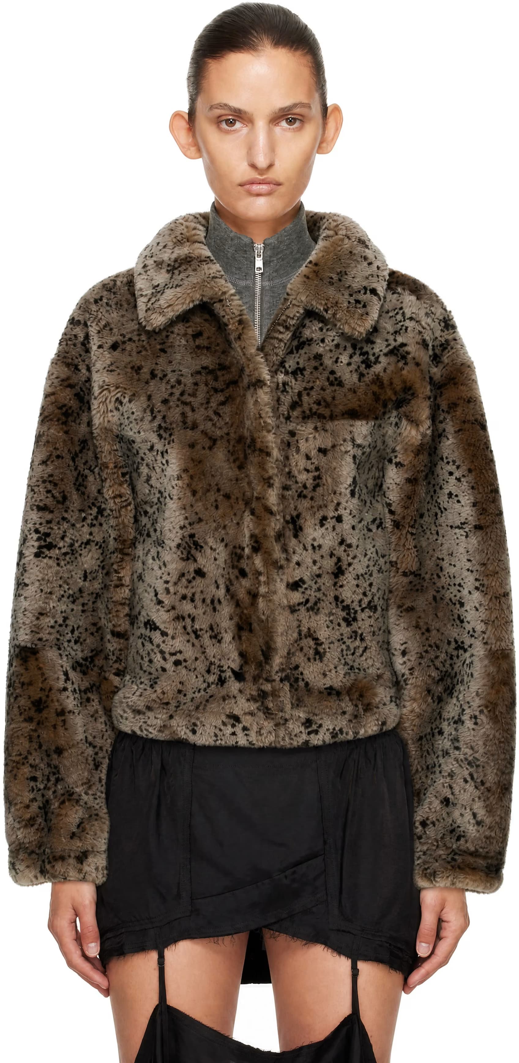 SSENSE Exclusive Beige Ares Reversible Shearling Coat by KNWLS