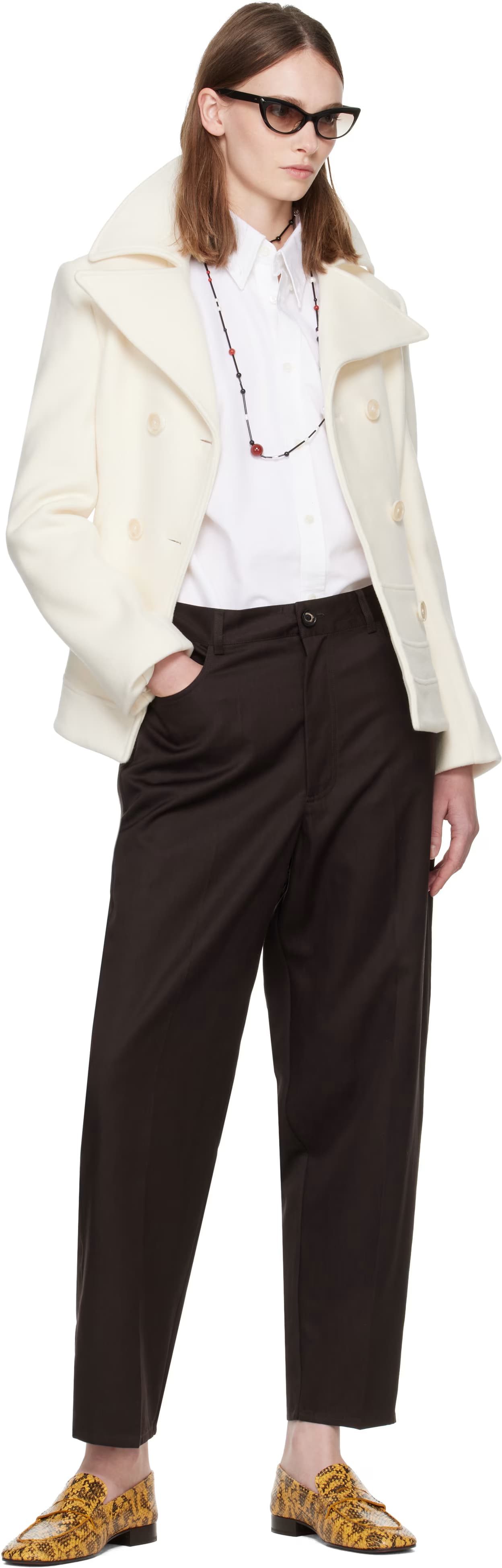 Brown Carrot Trousers 4