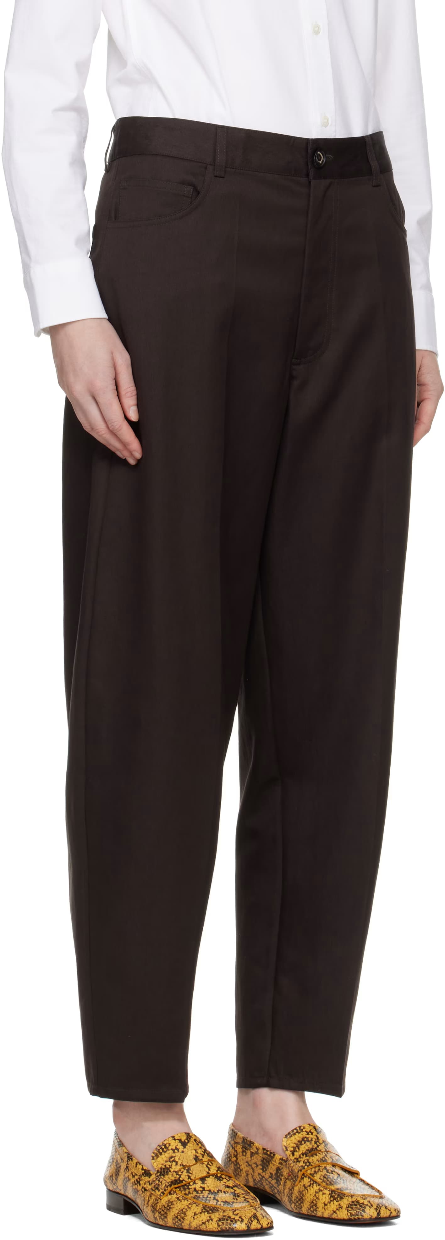 Brown Carrot Trousers 2