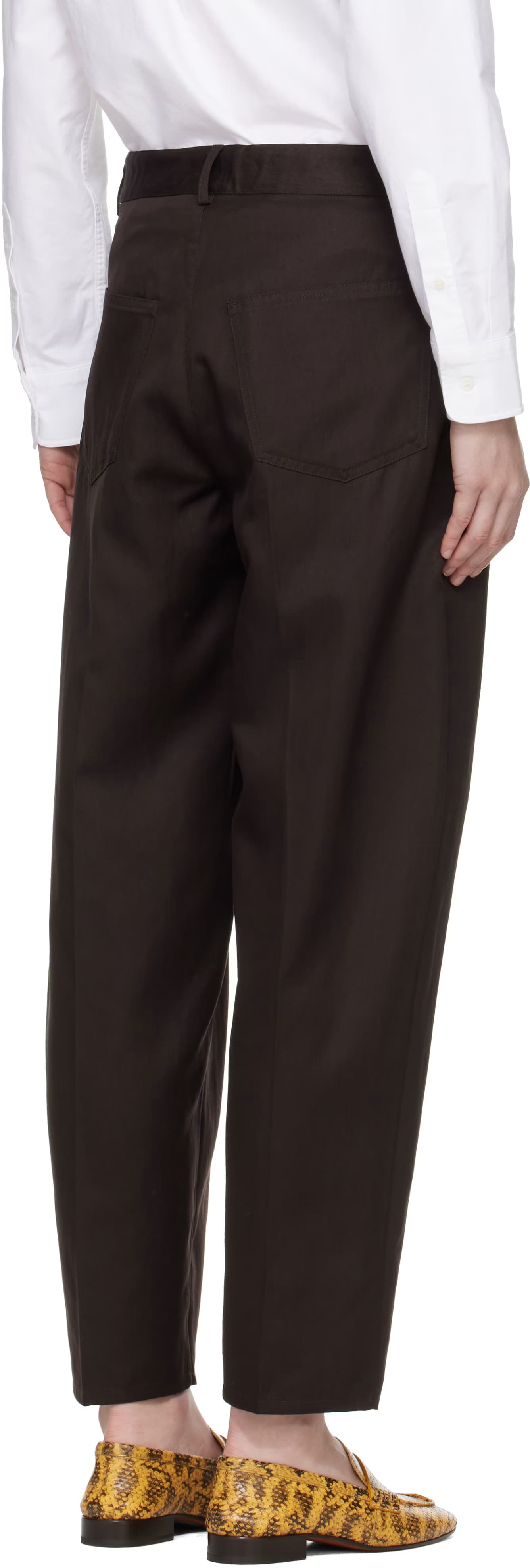 Brown Carrot Trousers 3