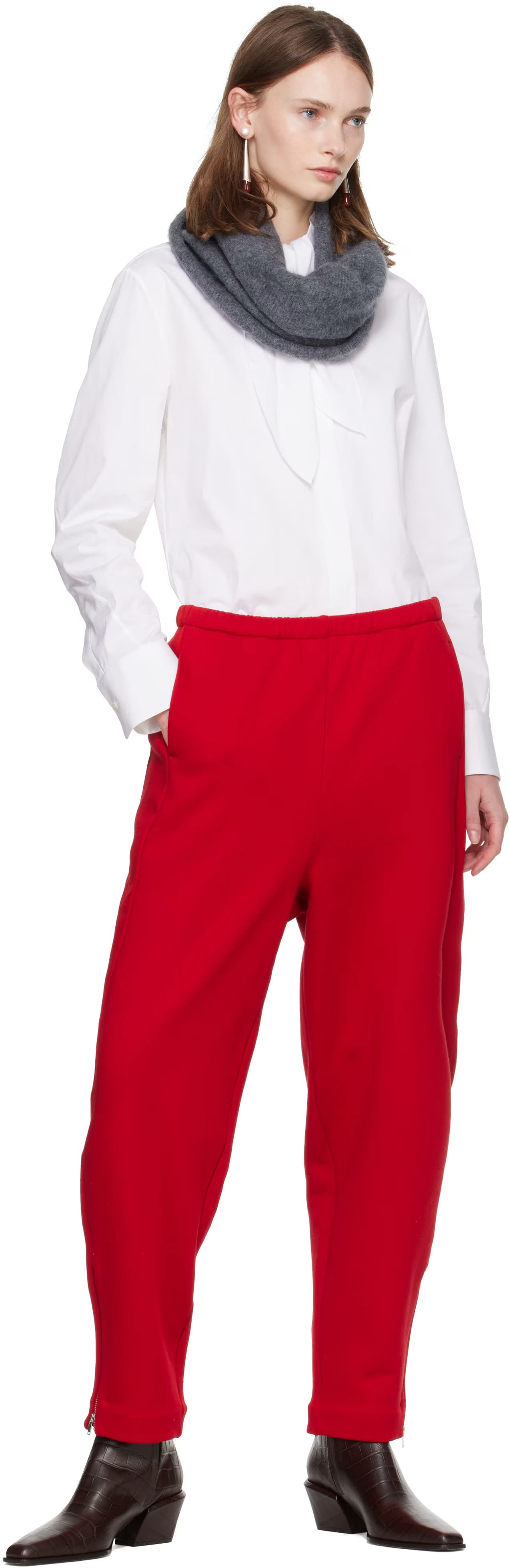 Red Fleece Lounge Pants 5