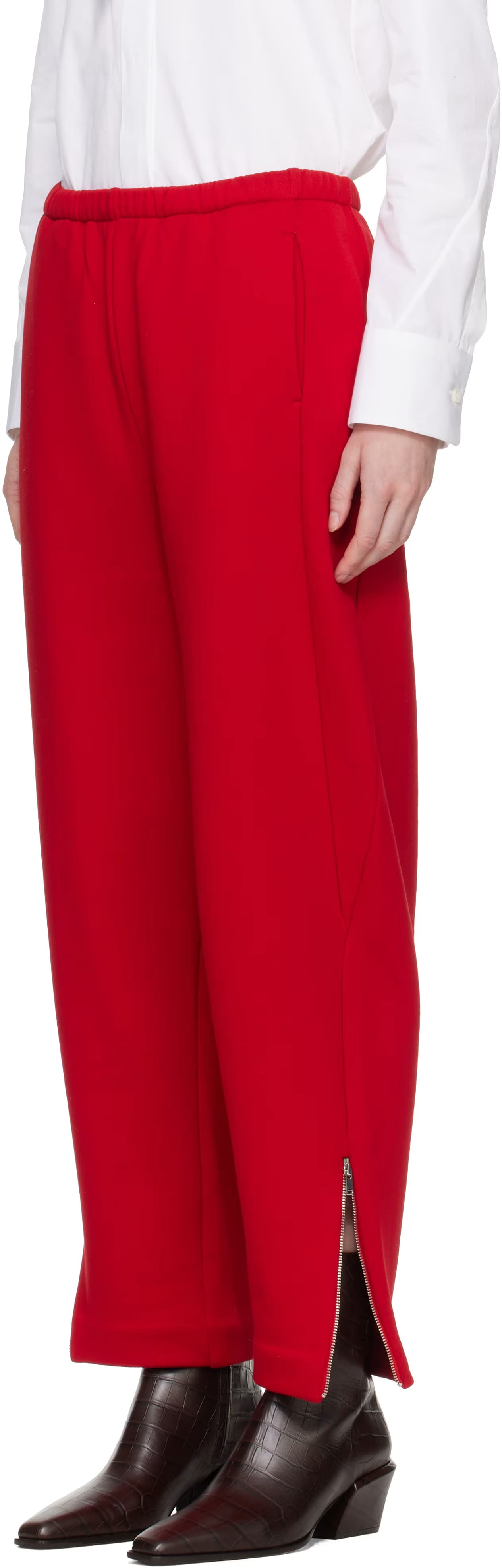 Red Fleece Lounge Pants 4