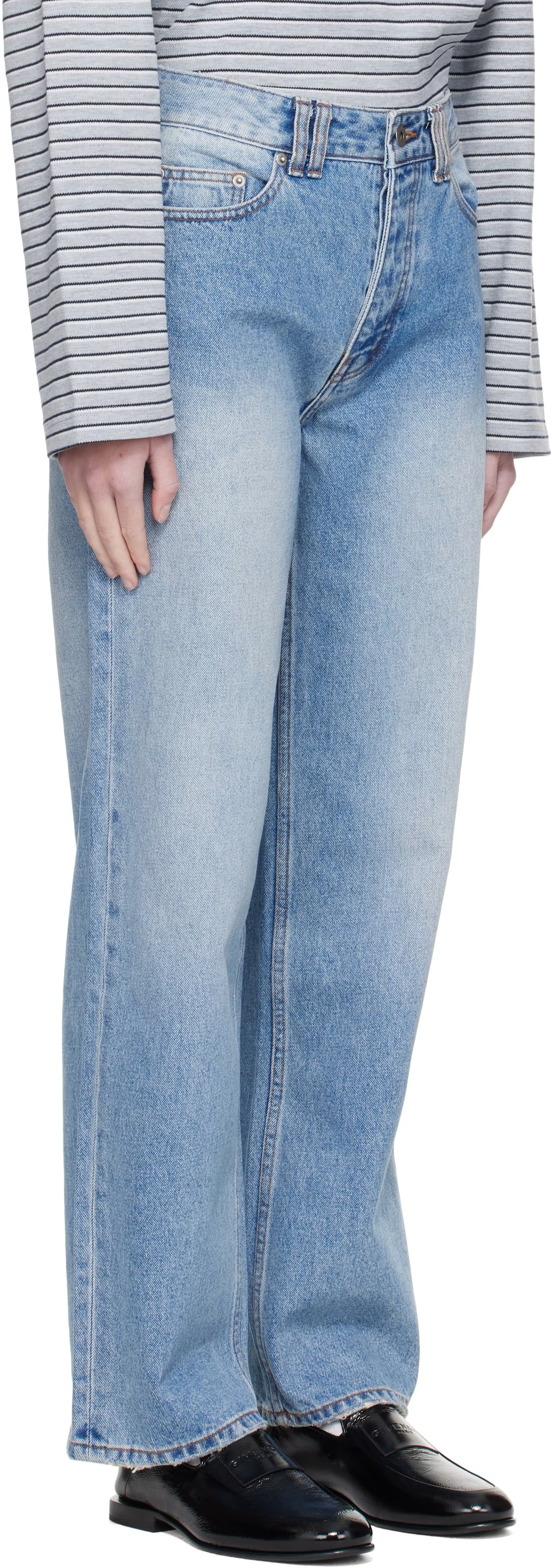 Blue Straight Jeans 2