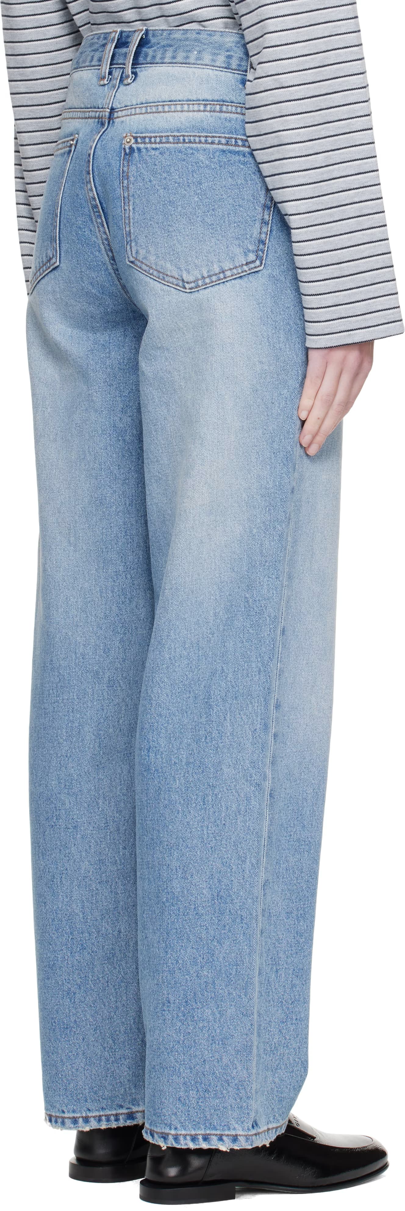 Blue Straight Jeans 3