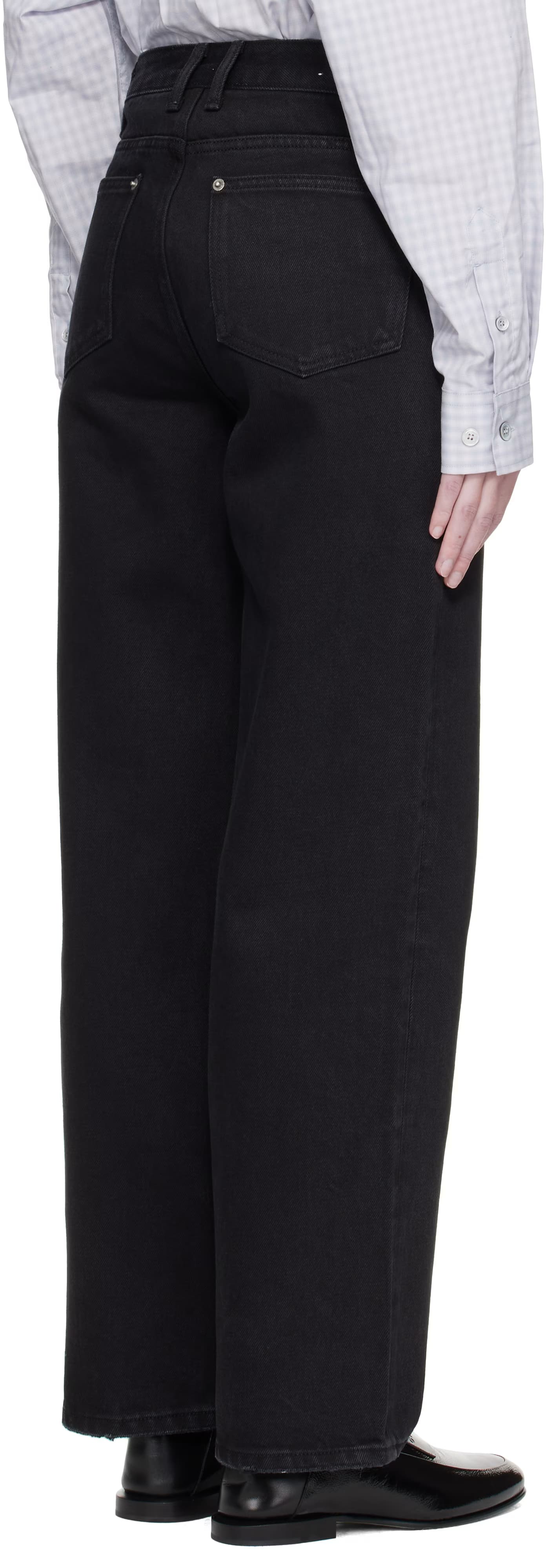 Black Straight Jeans by COOR