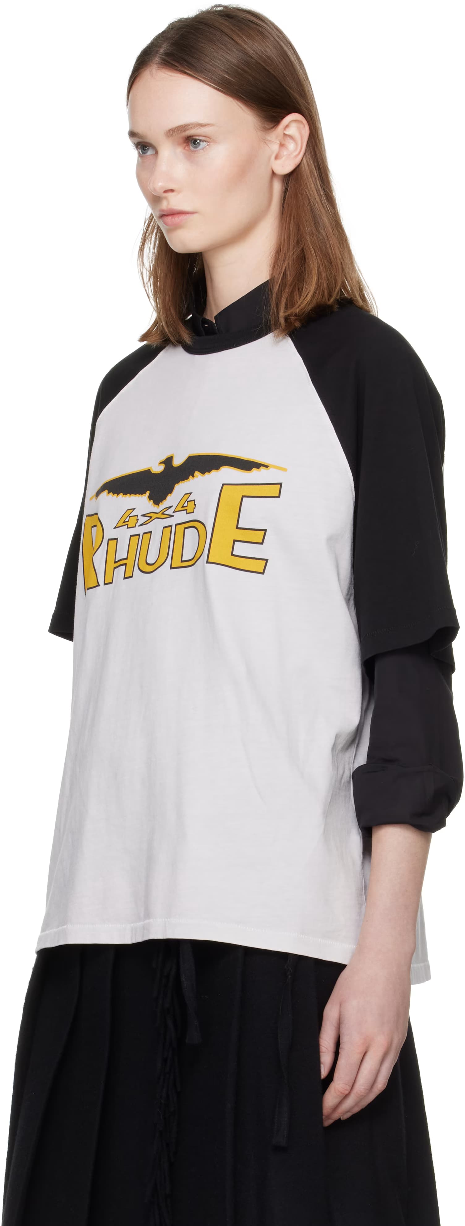 Gray 4x4 Spirit Raglan T-shirt by Rhude