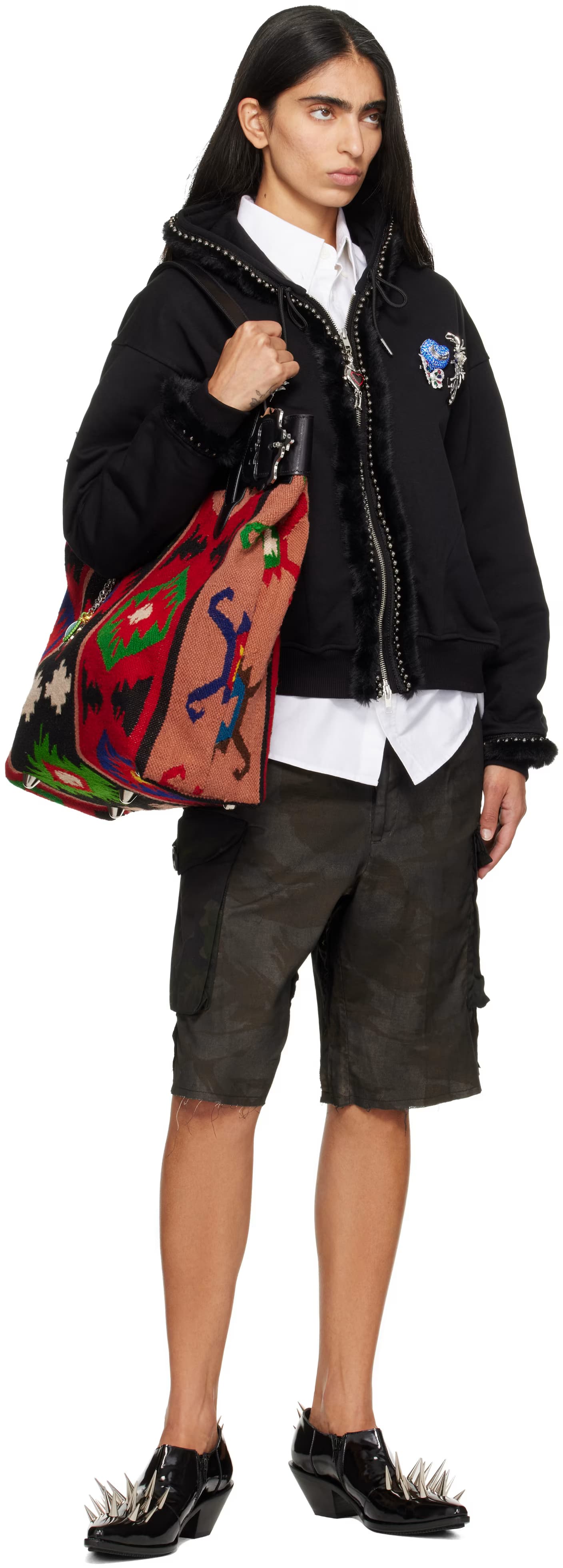 Red Chiprovtsi Carpet Tote 4