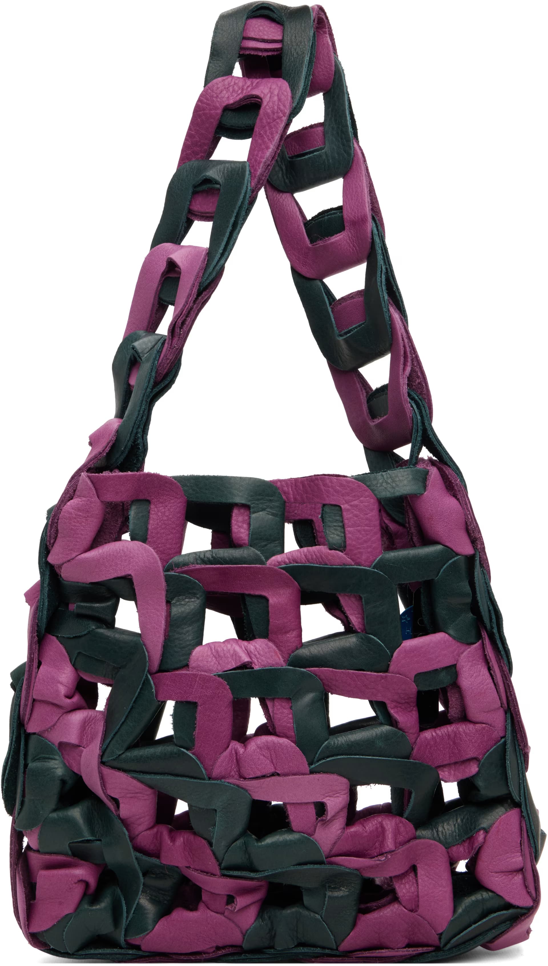 Navy & Purple Links Bag by SC103