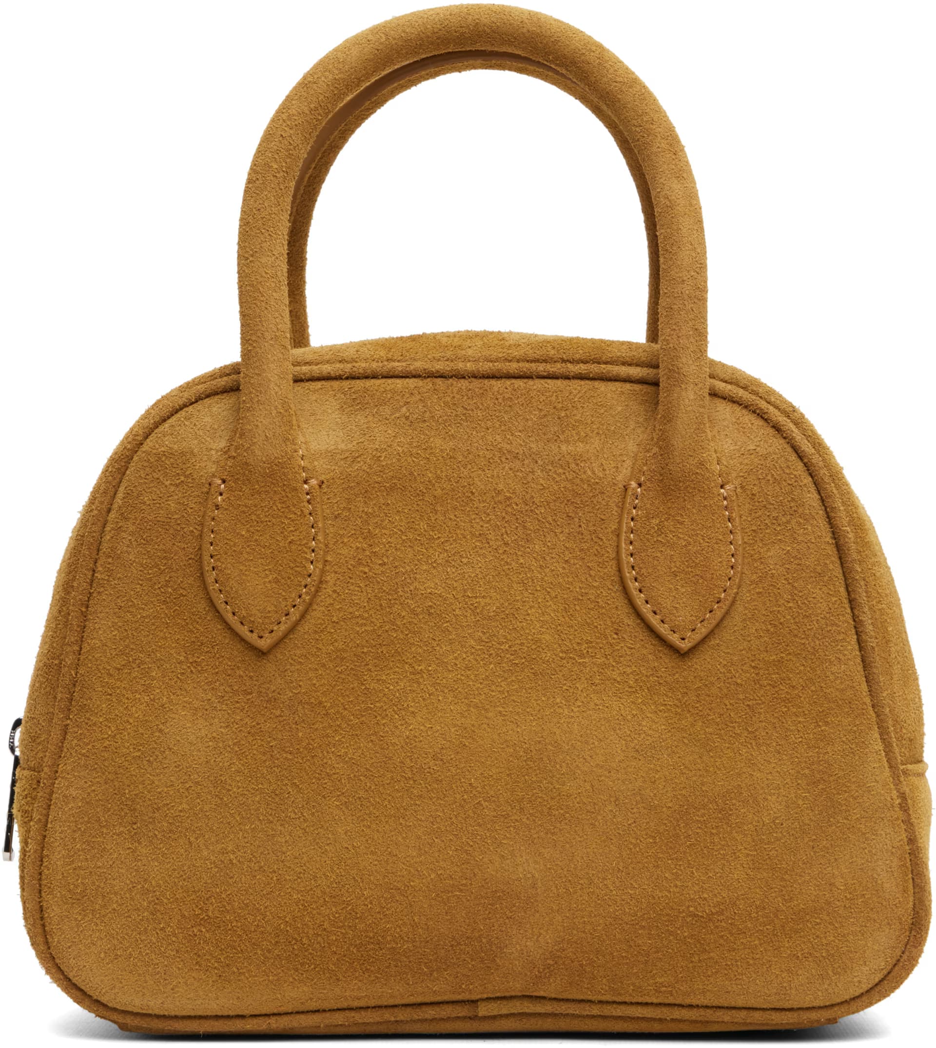 Tan Suede Boston Bag by Dunst