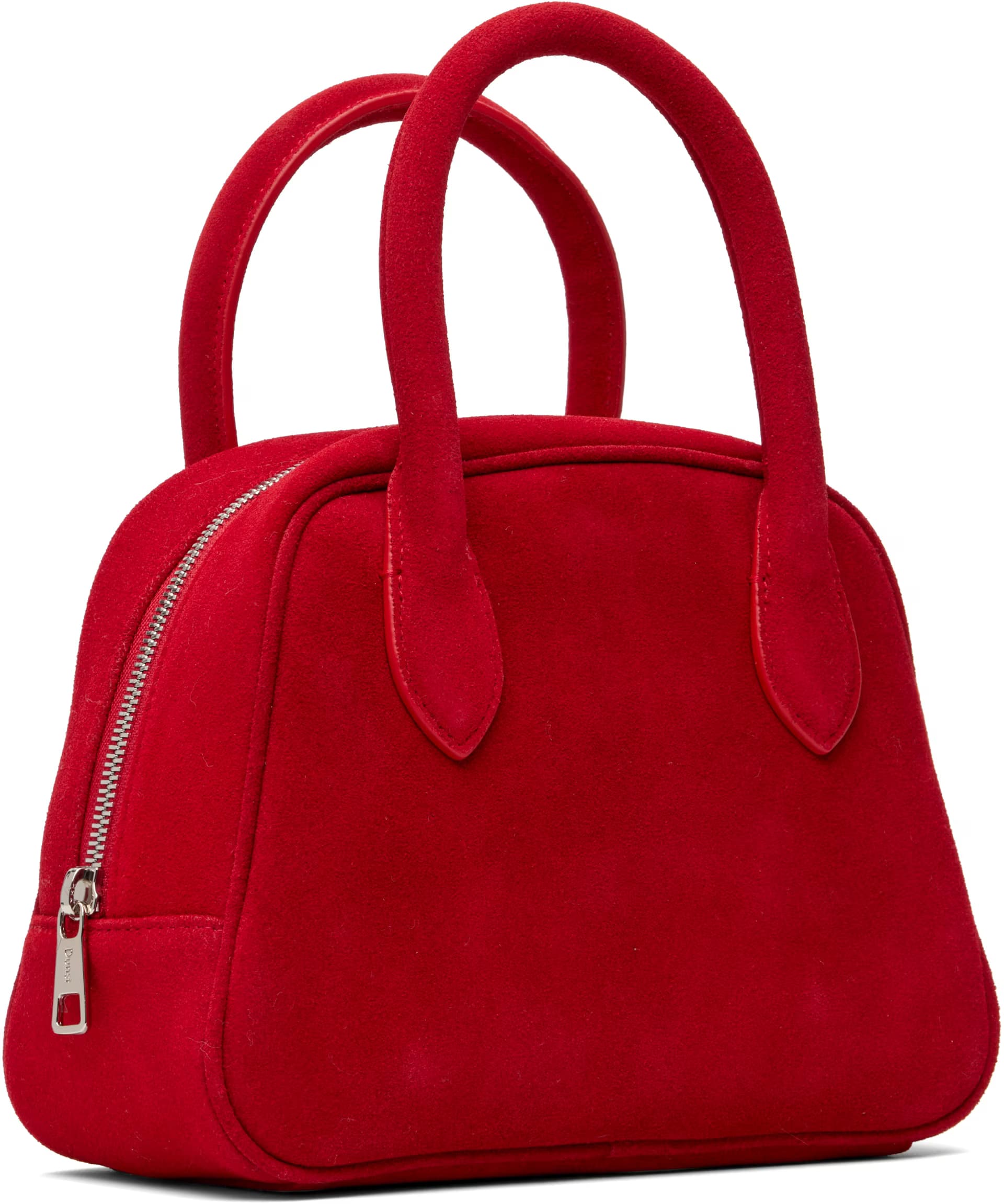 Red Suede Boston Bag 2