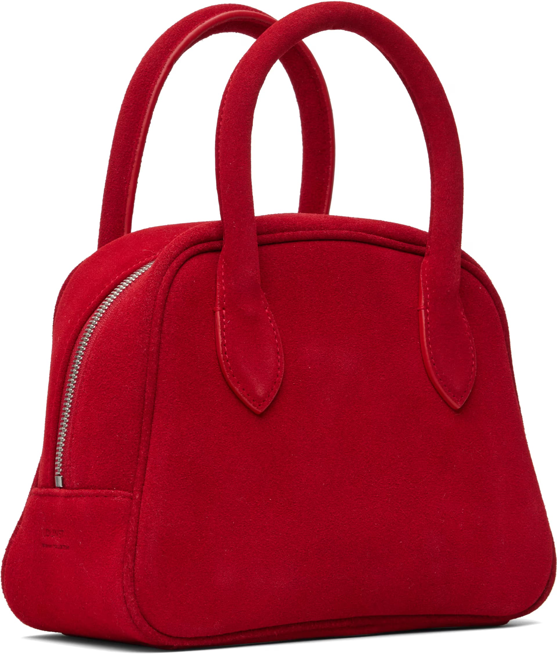 Red Suede Boston Bag 3