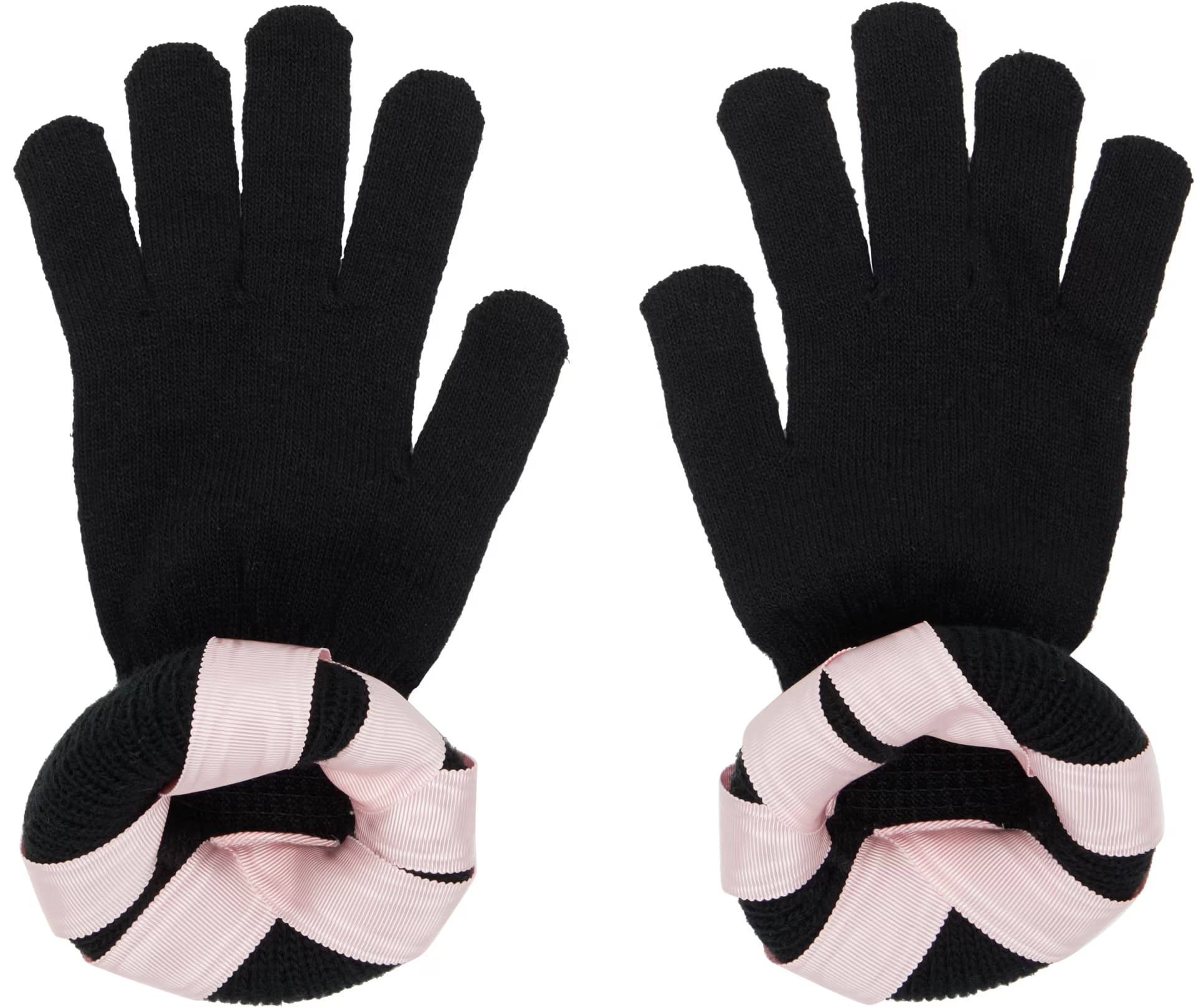 Black Cribbage Cross Gloves by Chopova Lowena