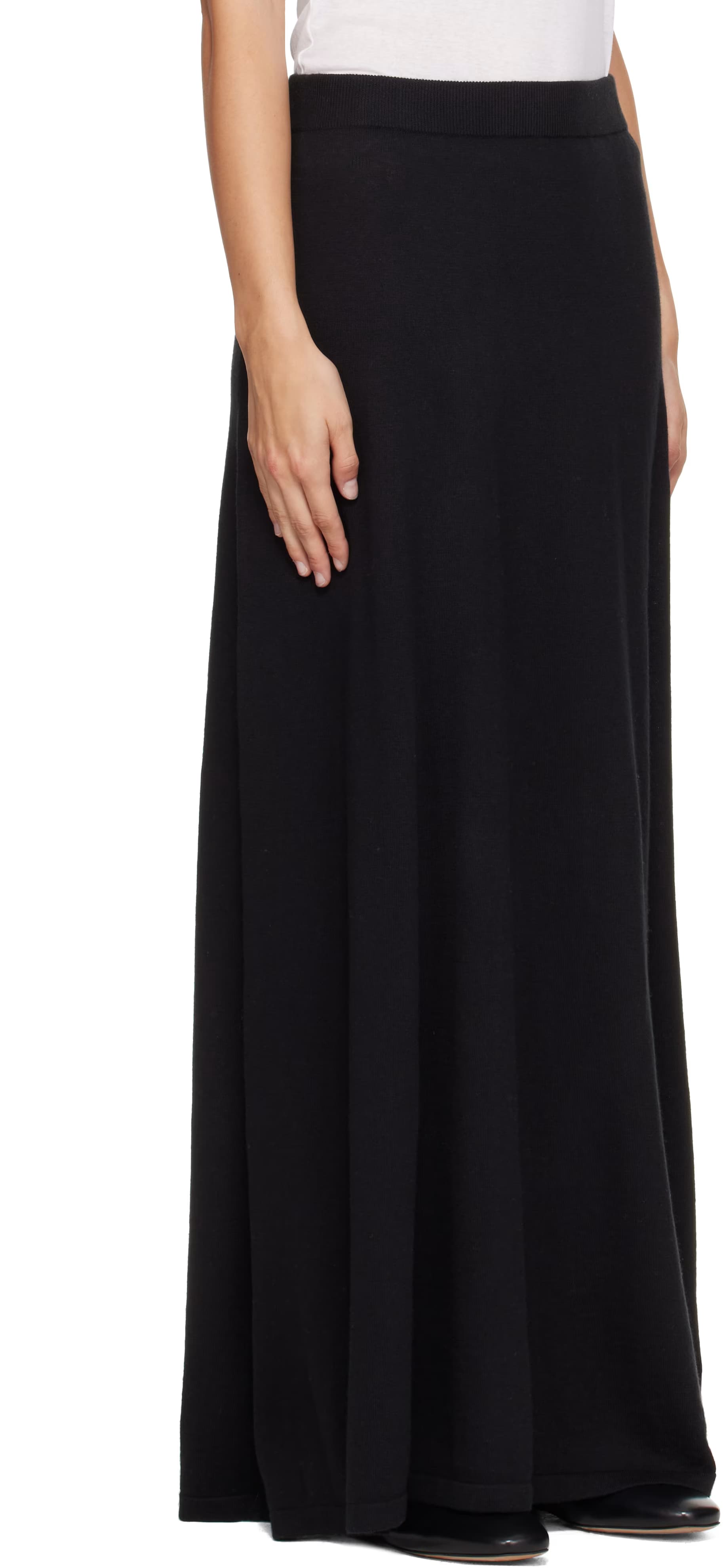Black Adrienne Maxi Skirt 2