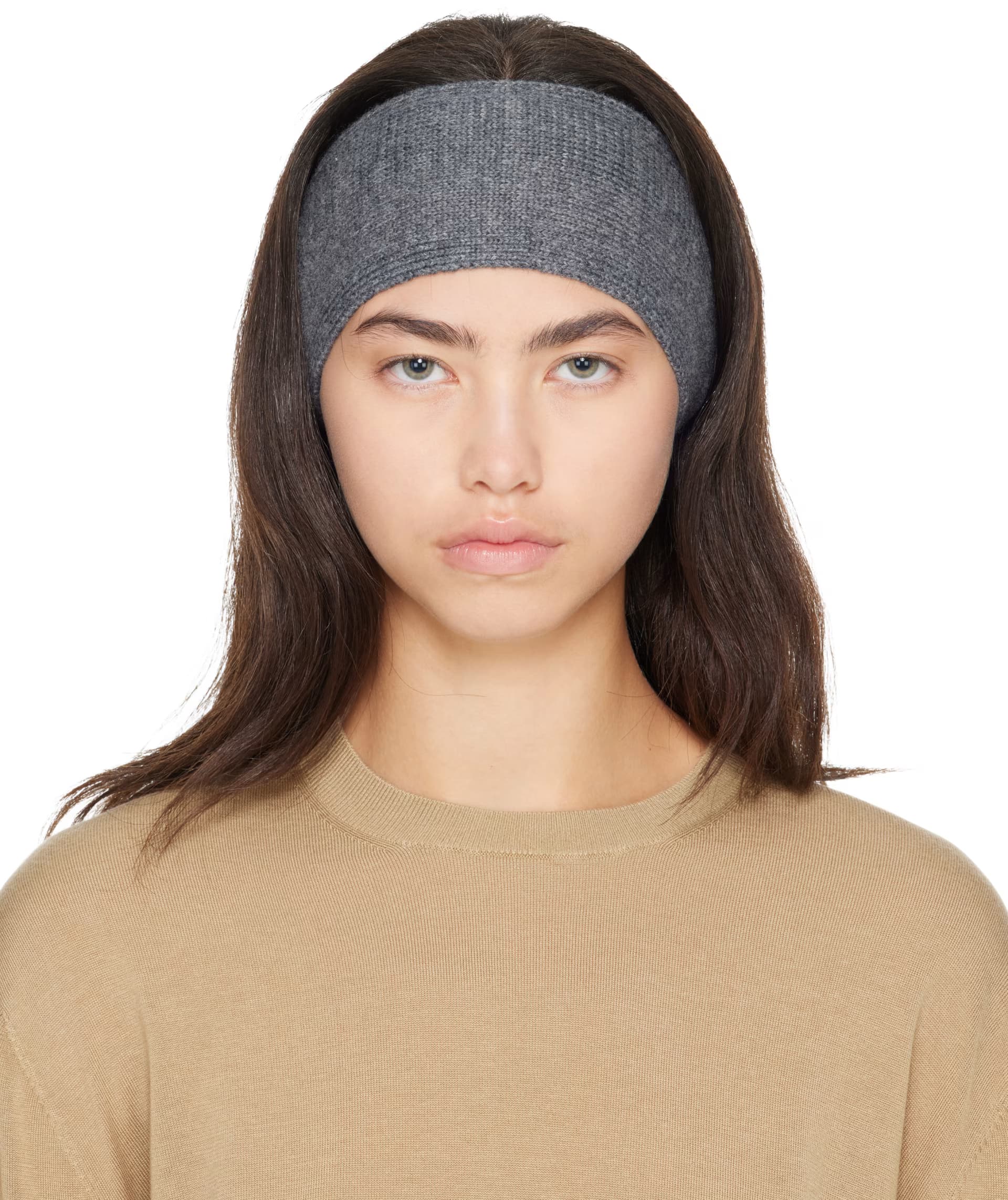 Gray Cashmere Headband by Toteme