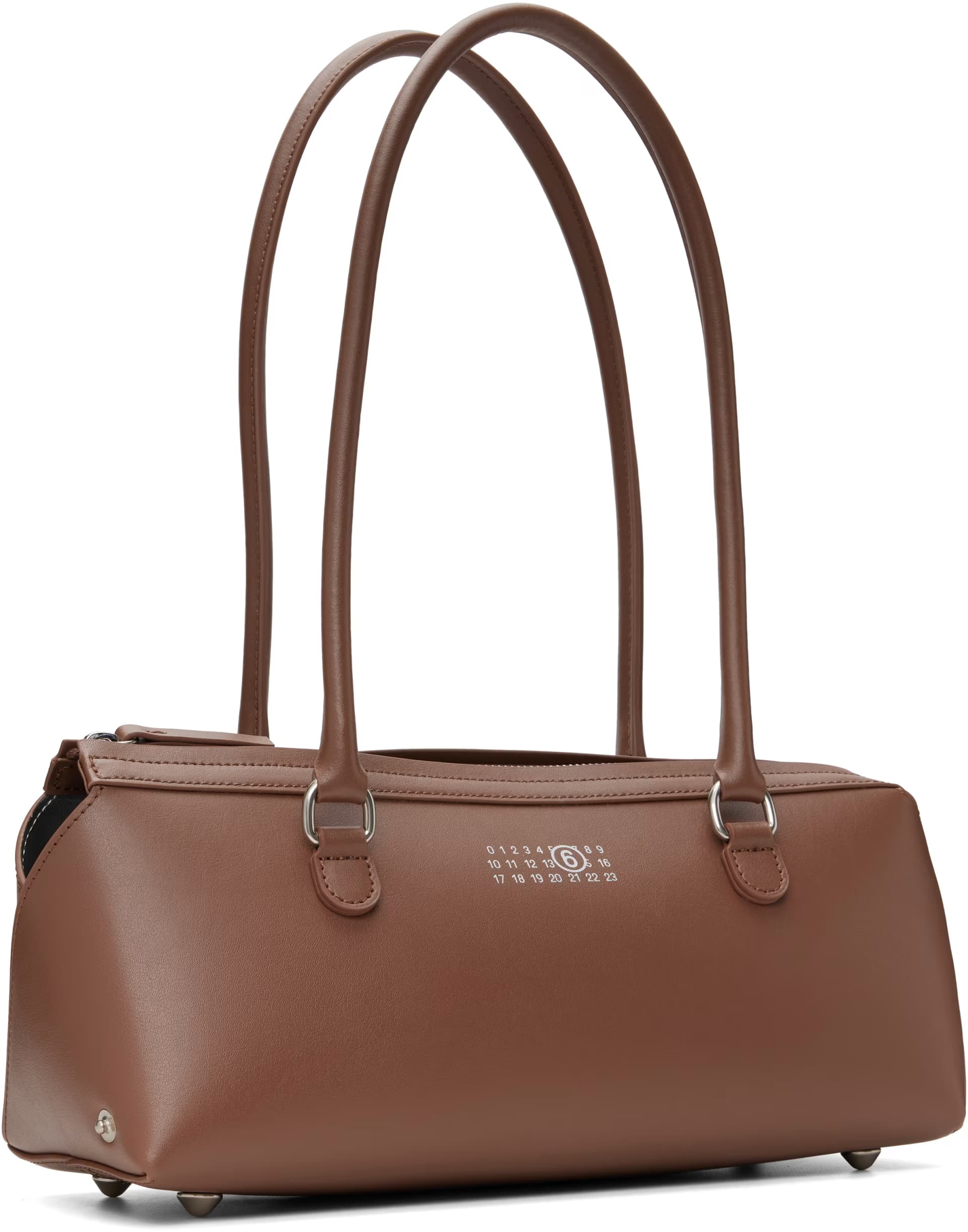 Brown Bauletto Small Shoulder Bag by Mm6 Maison Margiela