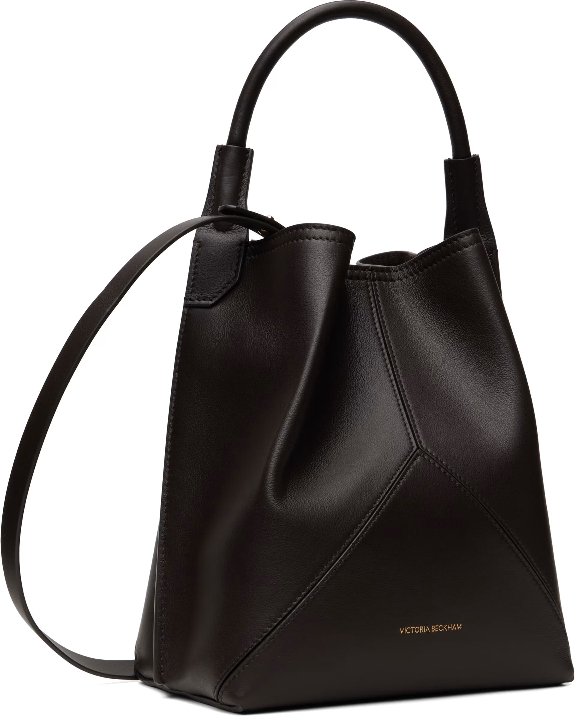 Brown 'Victoria Bucket' Bag by Victoria Beckham