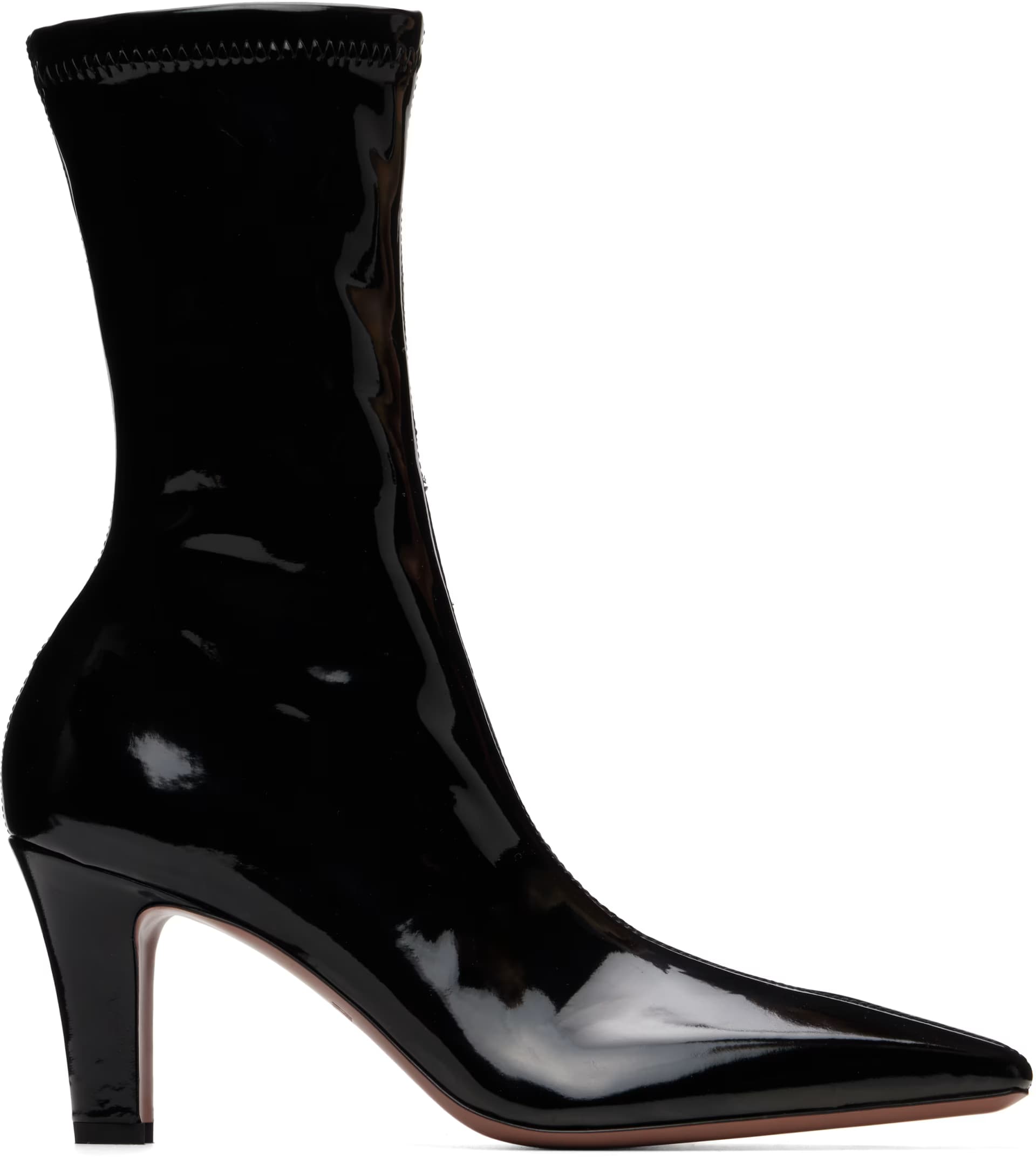 Black Belle 75mm Ankle Boots by Paris Texas