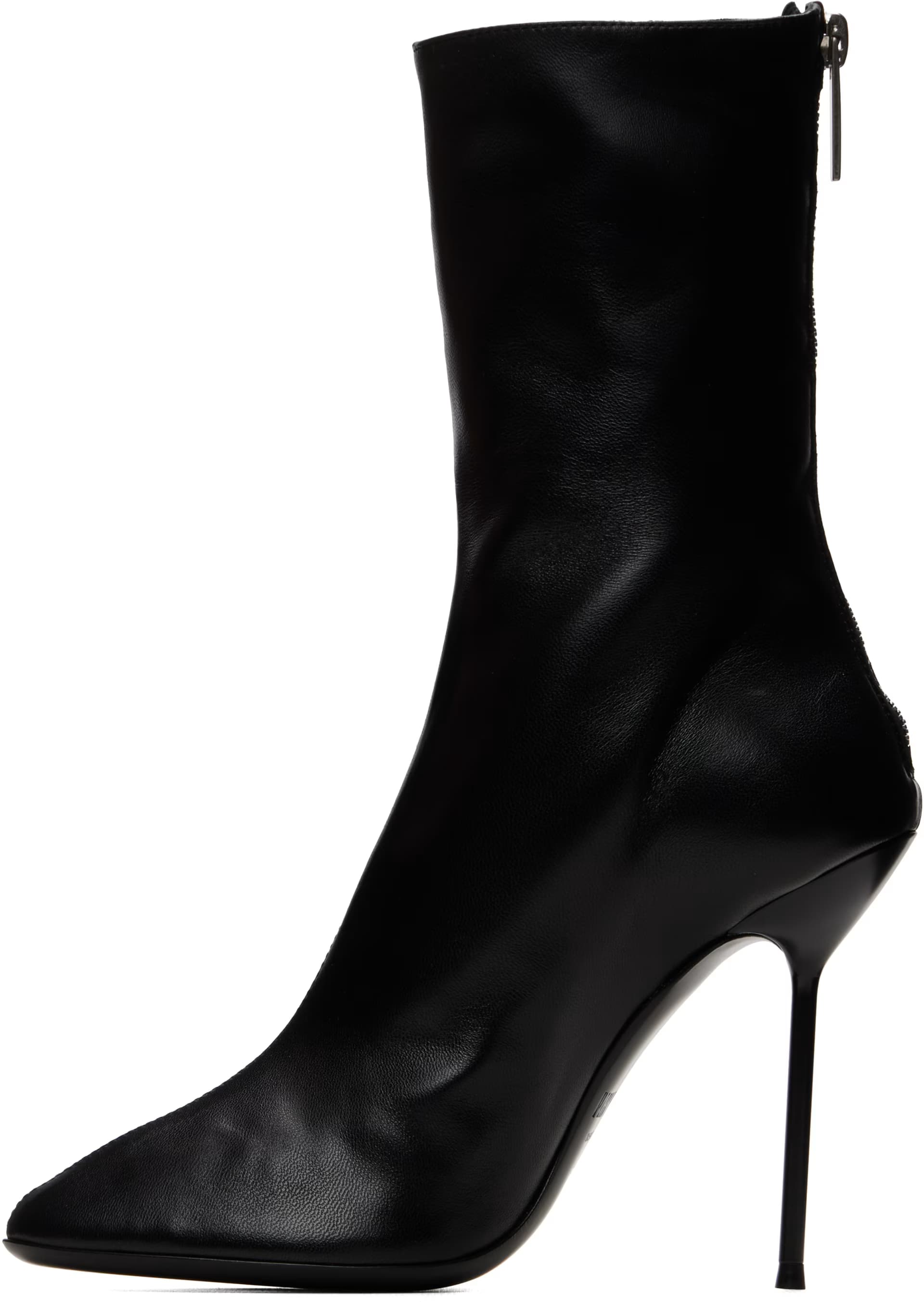 Black Lidia Soft Nappa 105 Ankle Boots 3