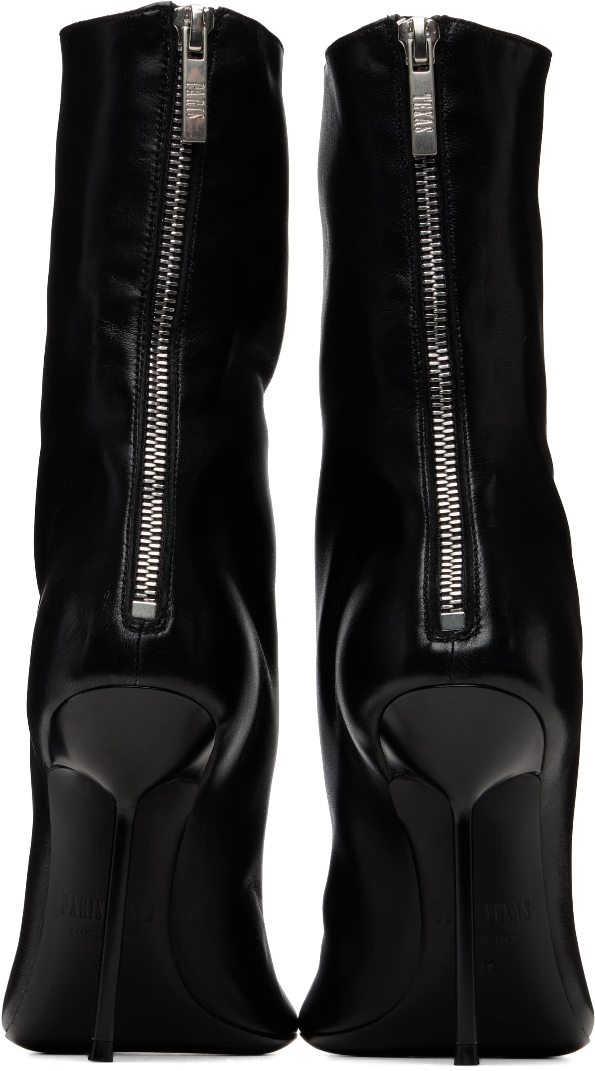 Black Lidia Soft Nappa 105 Ankle Boots 2