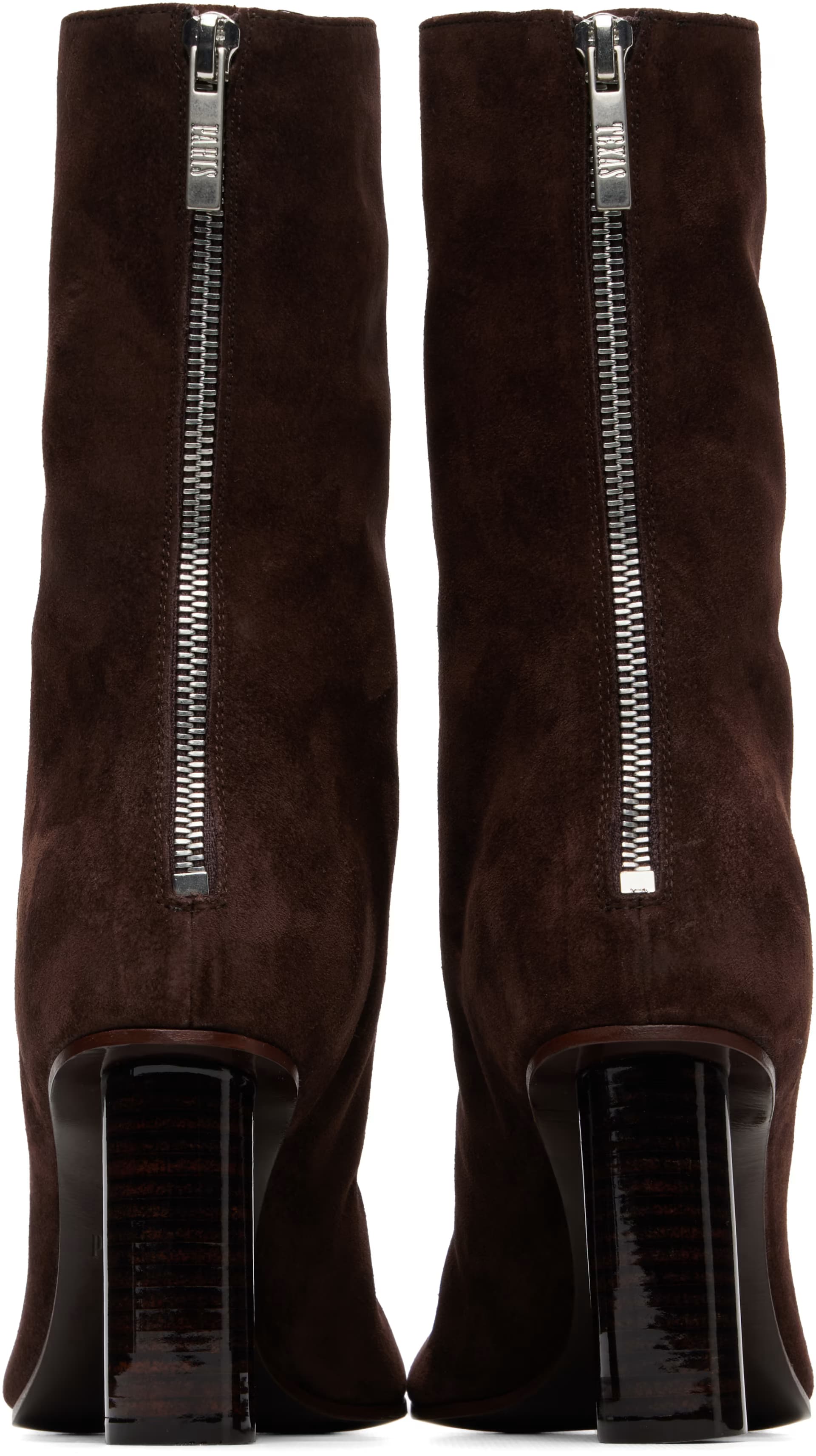 Brown Alice Suede 85 Ankle Boots by Paris Texas