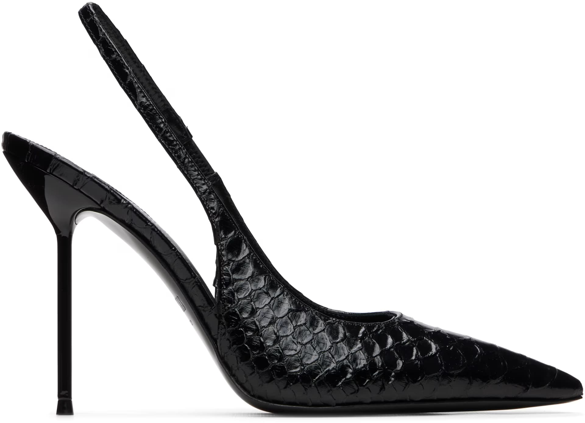 Black Lidia Slingback 105 Heels by Paris Texas