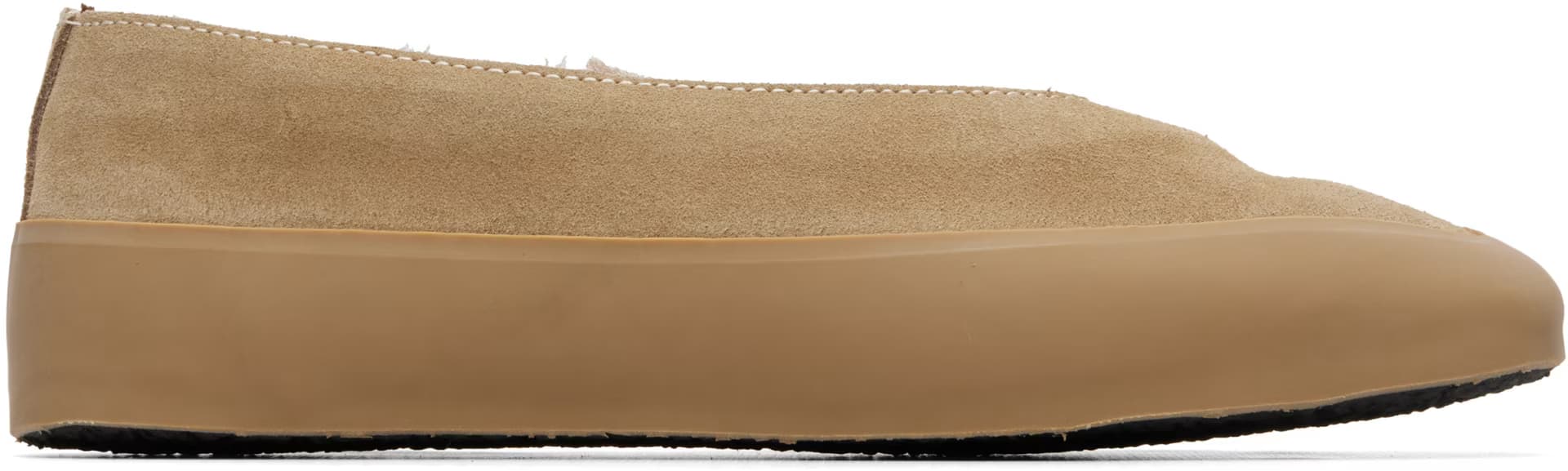 Beige Apres Ski Ballerina Flats by Le Monde Beryl