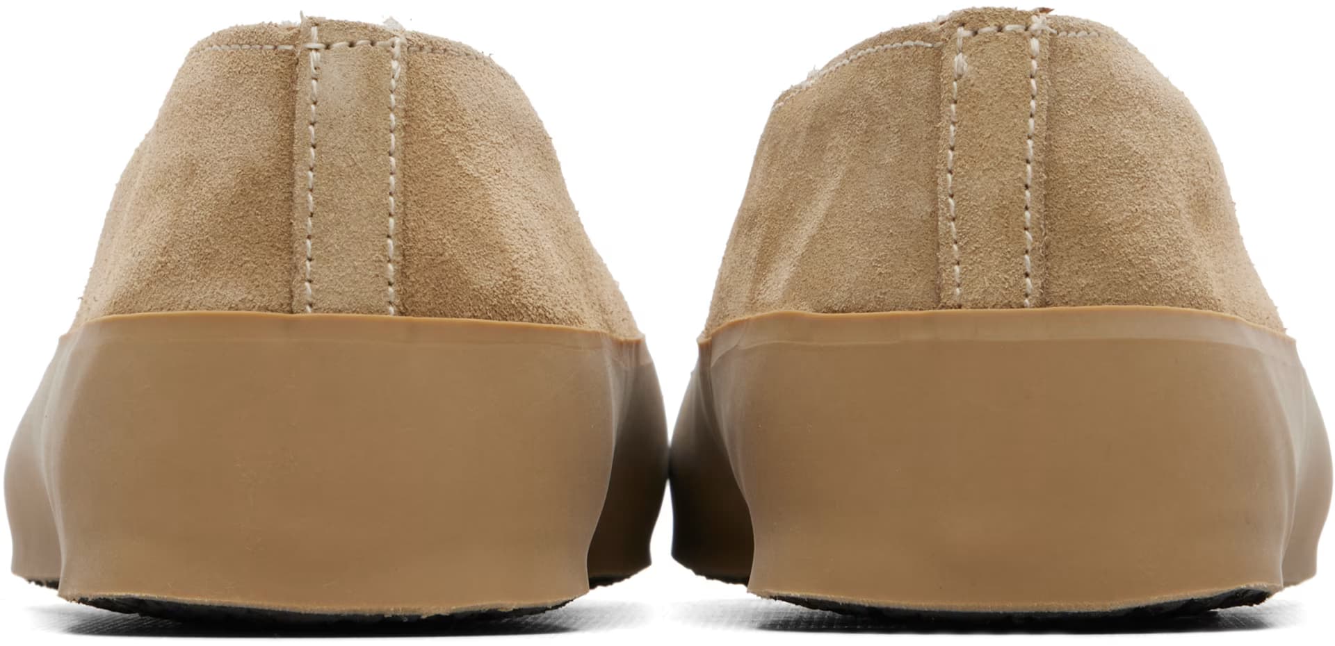 Beige Apres Ski Ballerina Flats 2