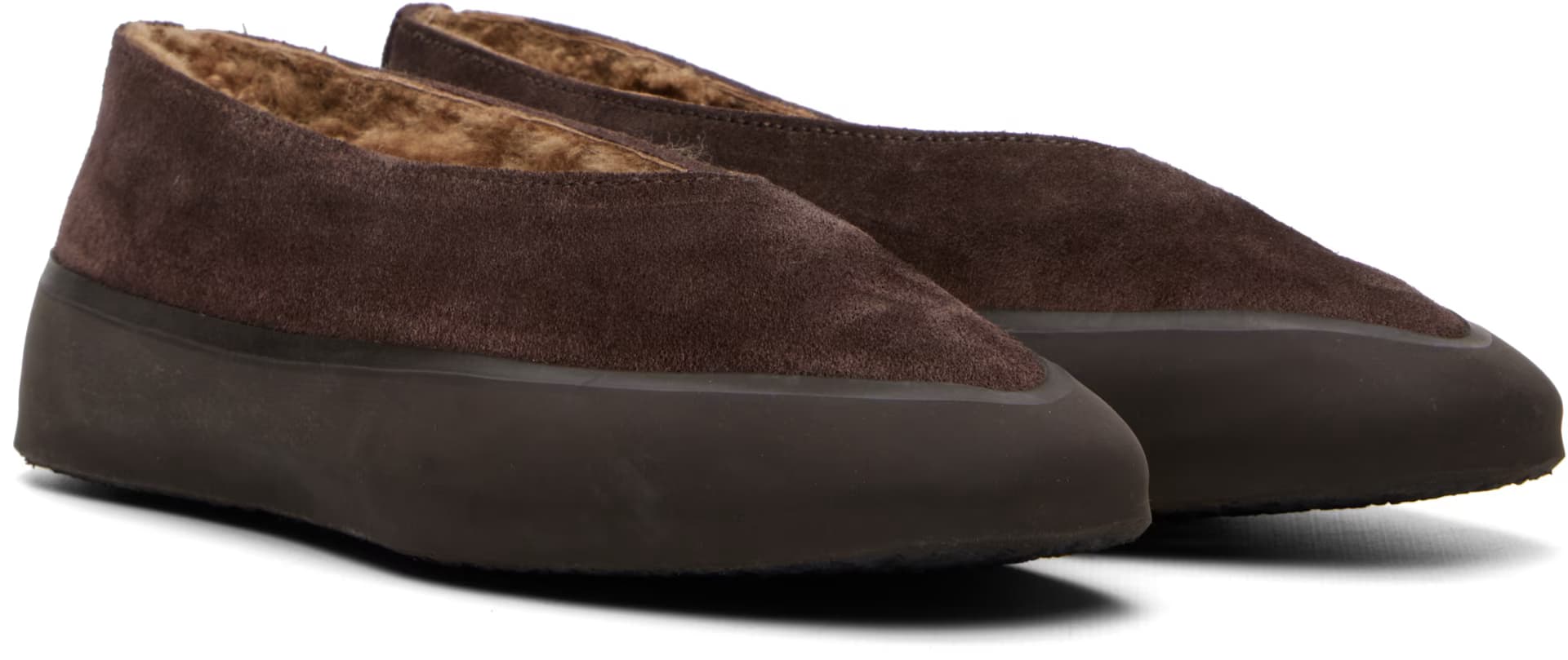 Brown Apres Ski Ballerina Flats 4