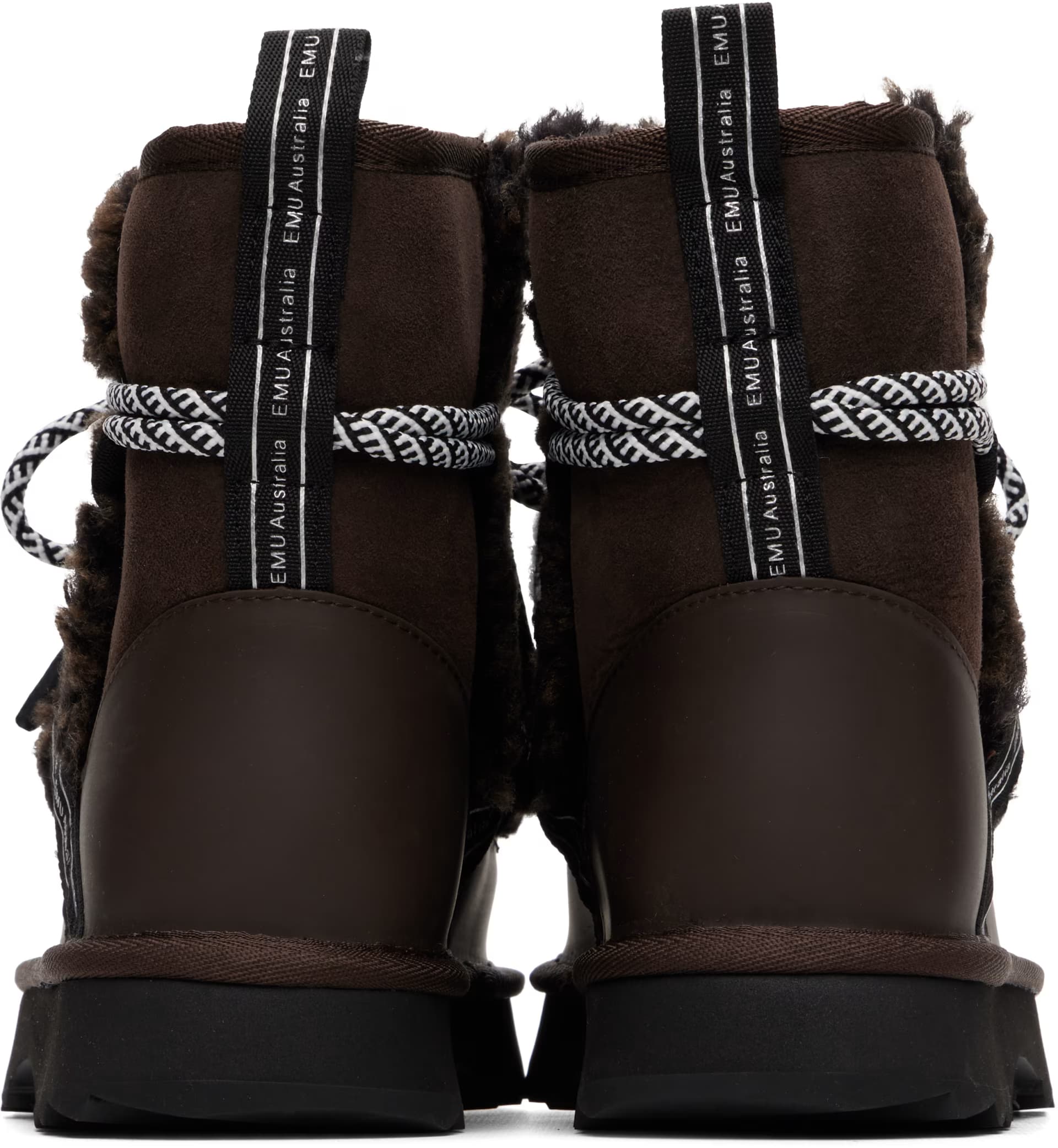 Brown Blurred Teddy Boots 2