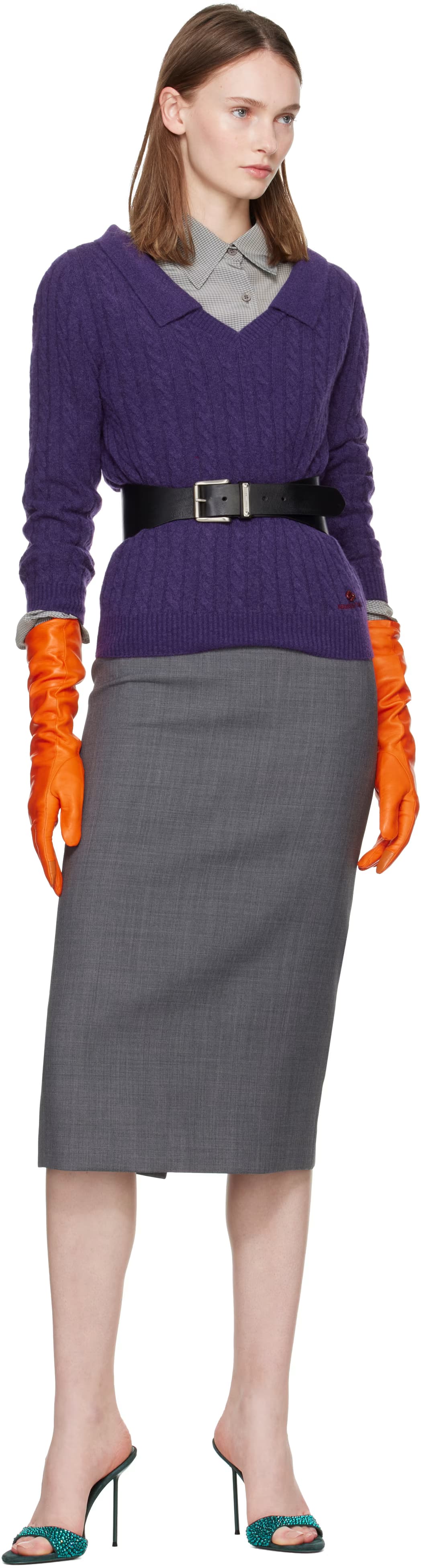 Orange Essentials Long Gloves 3