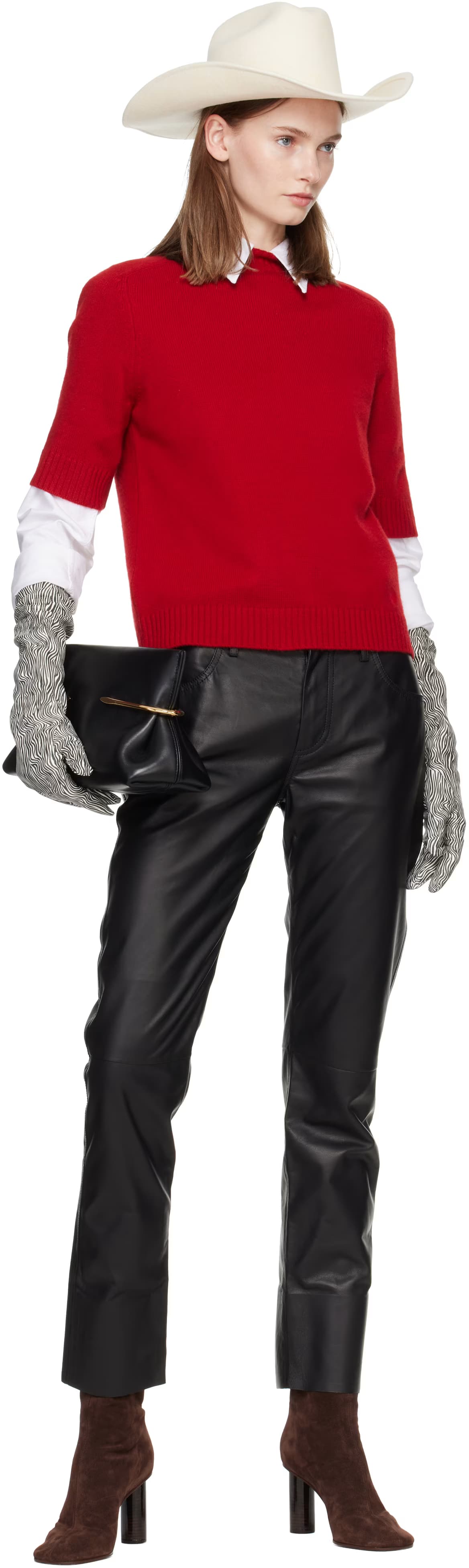 Black & White Essentials Long Gloves 3