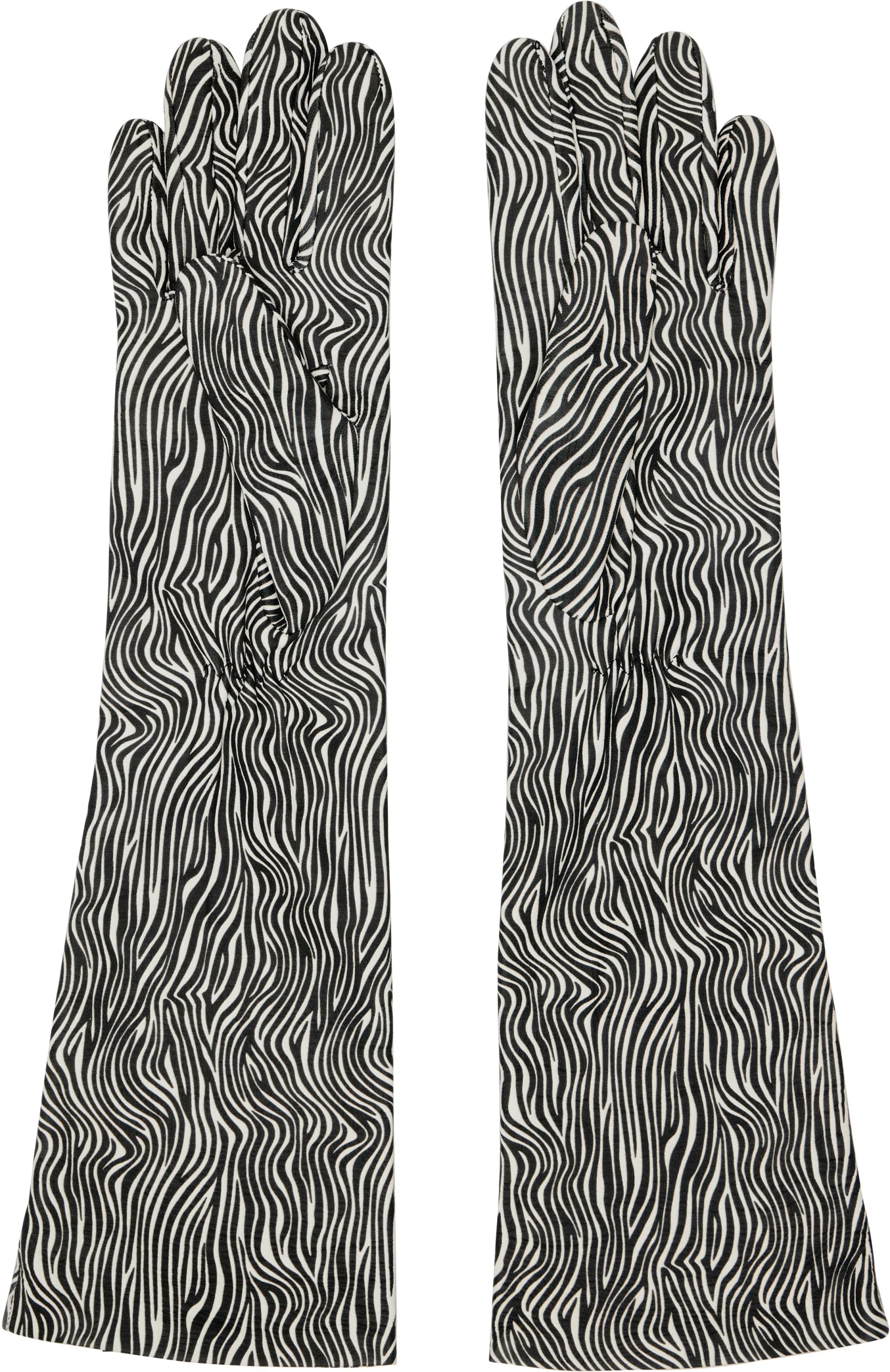 Black & White Essentials Long Gloves 2