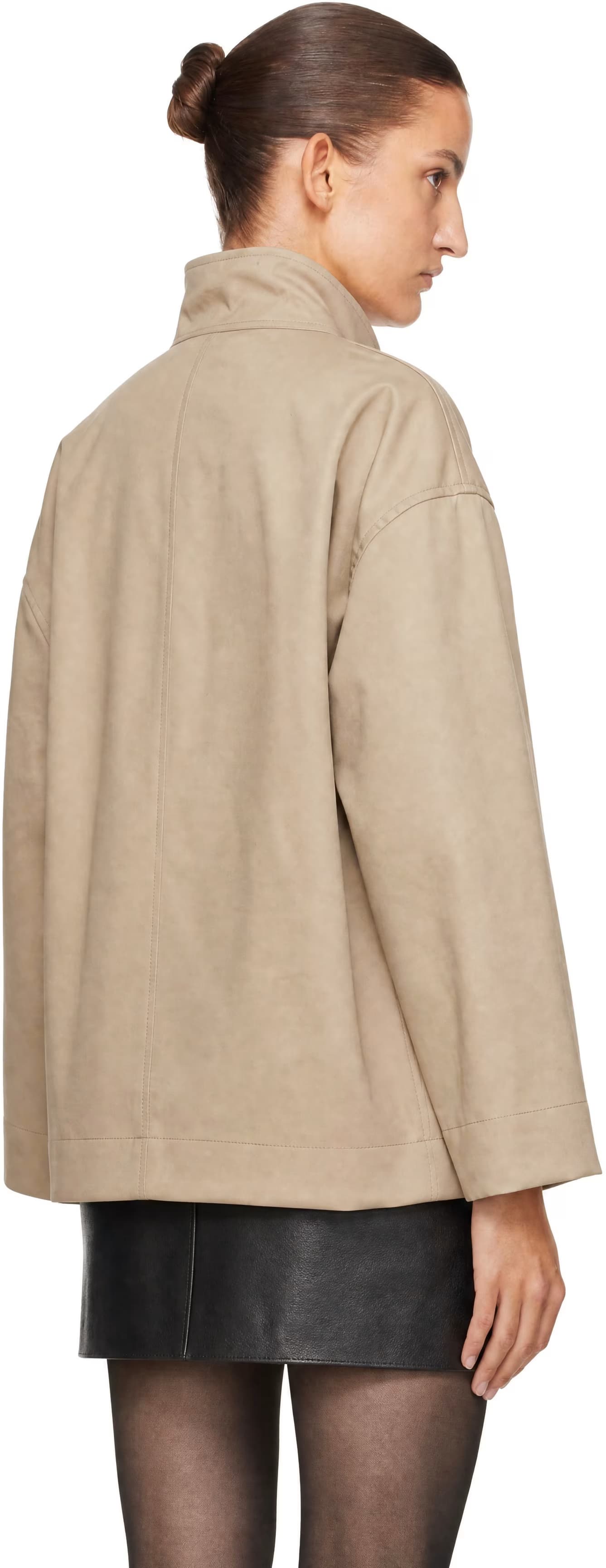 Beige Zipped Country Jacket by Toteme