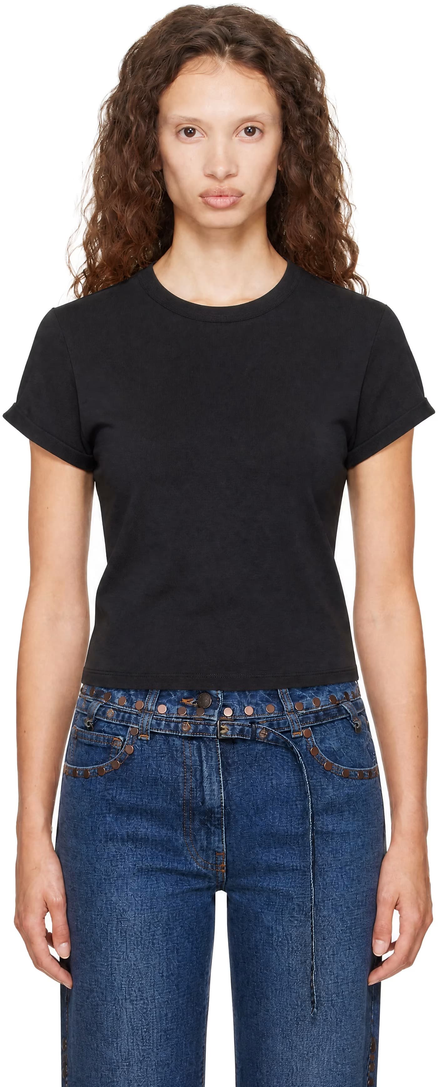 Black Tilly T-shirt by Victoria Beckham