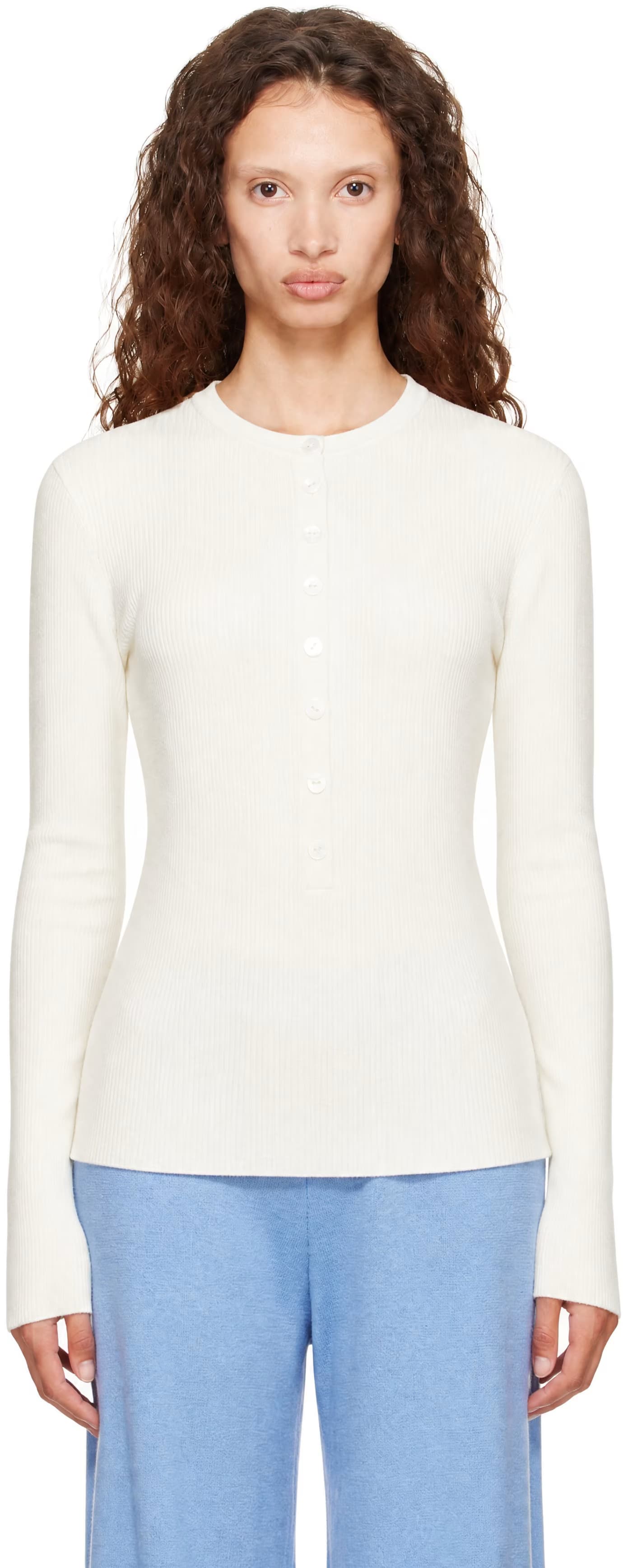 White Airi T-shirt by LISA YANG