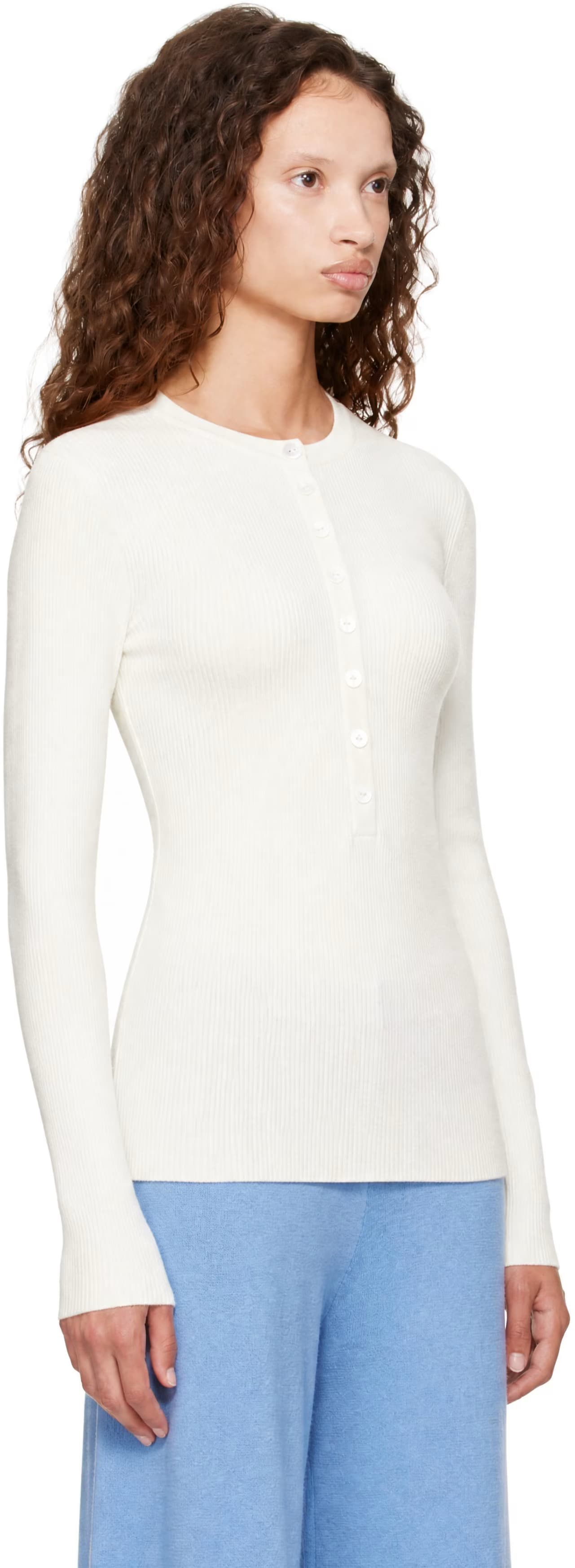 White Airi T-shirt by LISA YANG