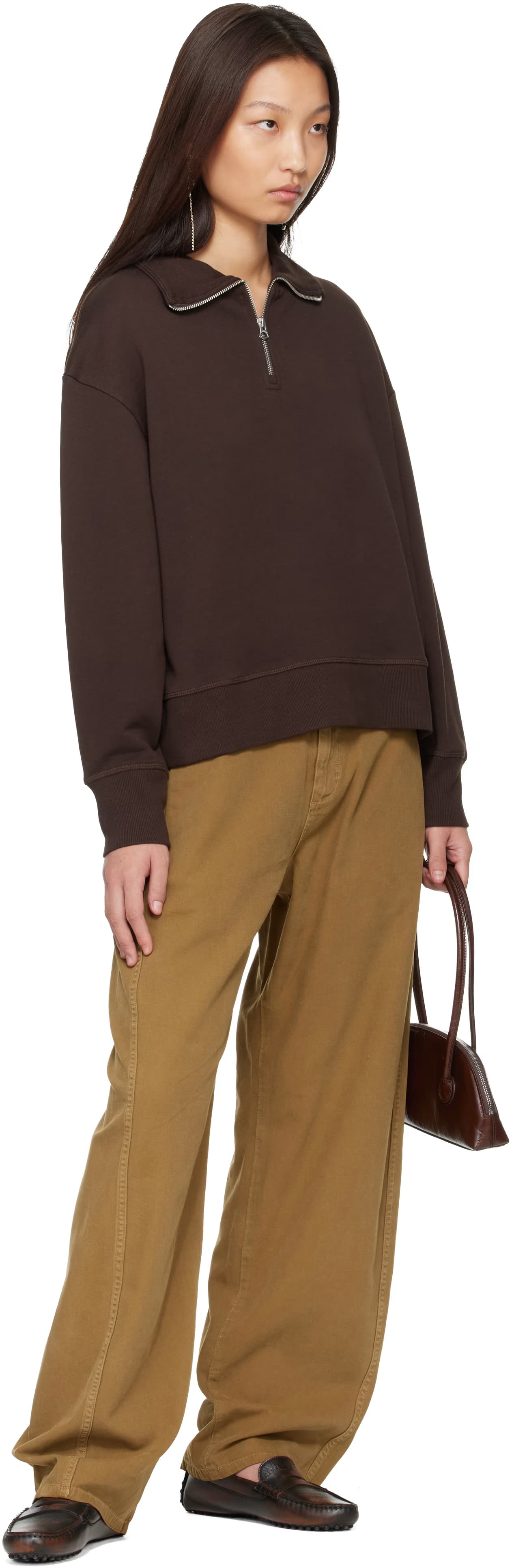 Brown Everyday Terry Sweatshirt by rag & bone
