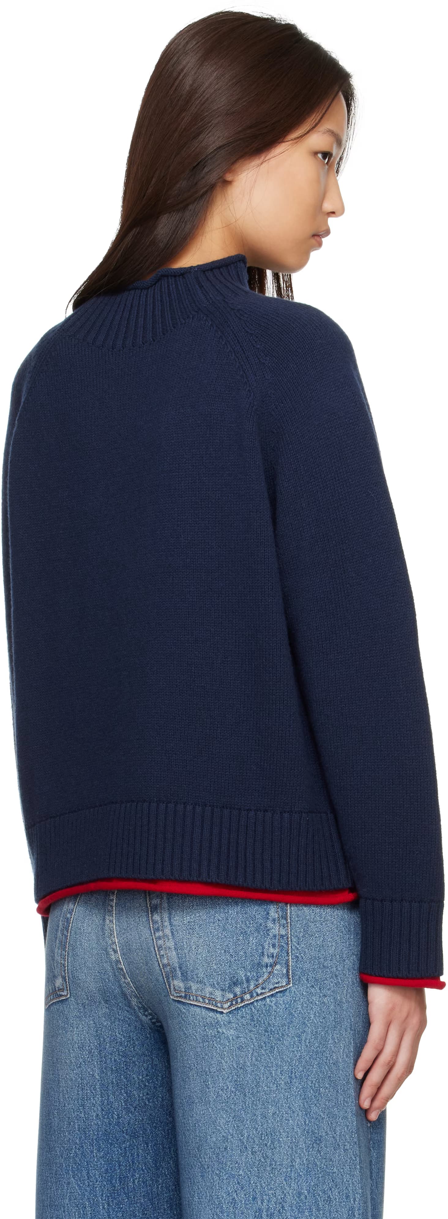 Navy Hazel Roll Neck Sweater by rag & bone